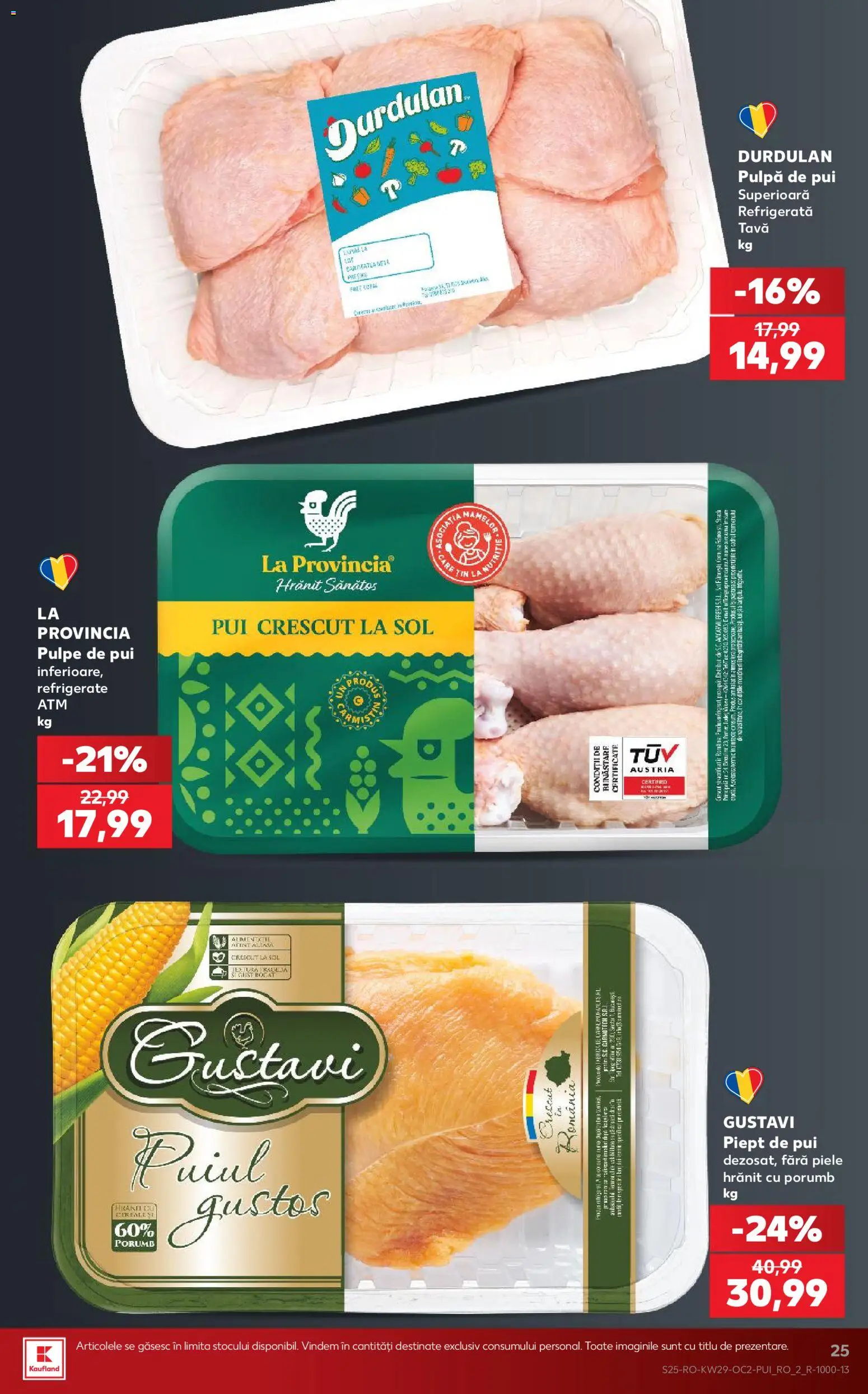 Noul catalog Kaufland – valabil de la 15.07.2026 | Pagină: 25 | Produse: Tava, Pui, Porumb