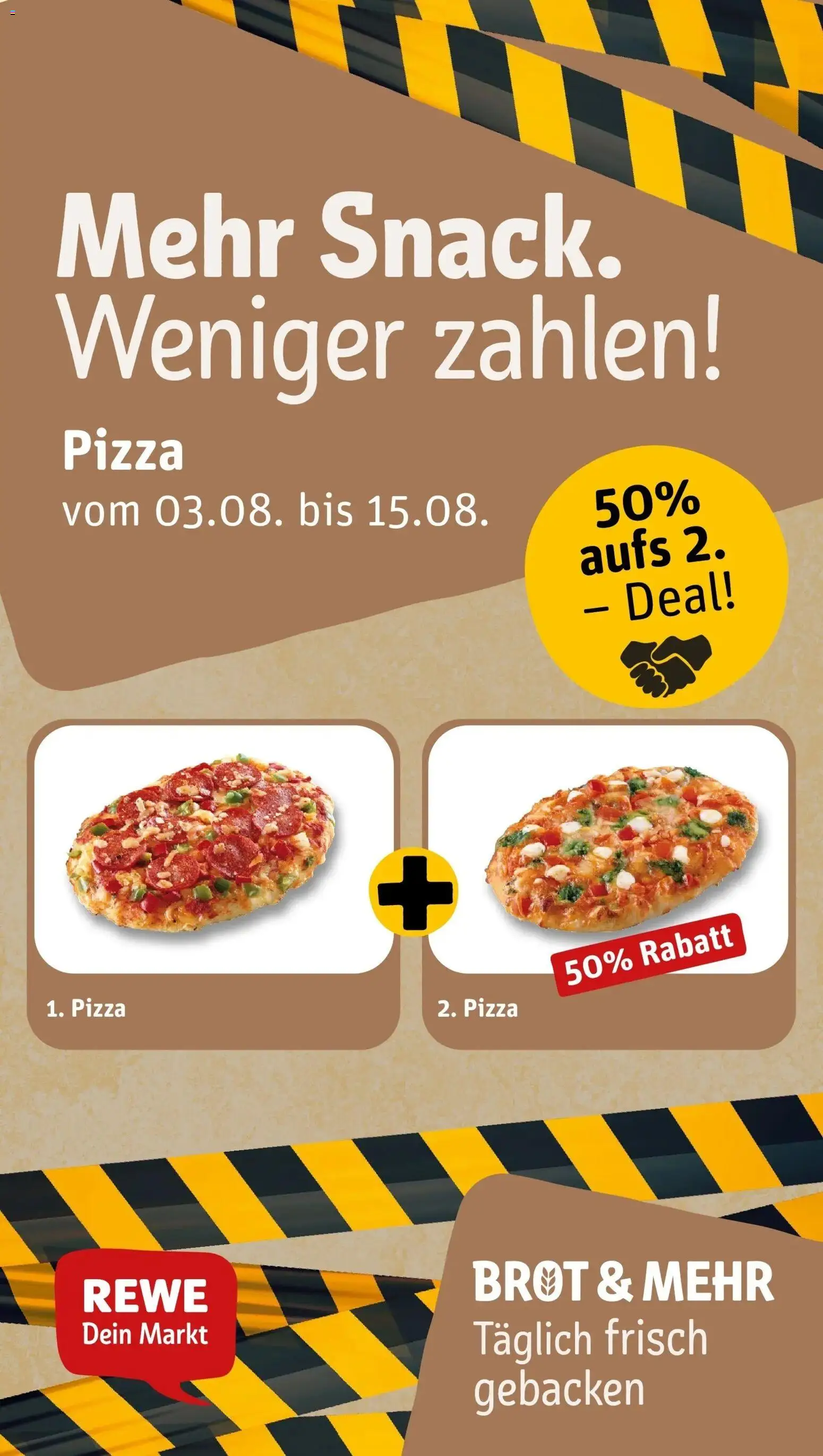 REWE Prospekt ab 03.08.2026 zum Blättern » Angebote | Seite: 26 | Produkte: Brot, Pizza