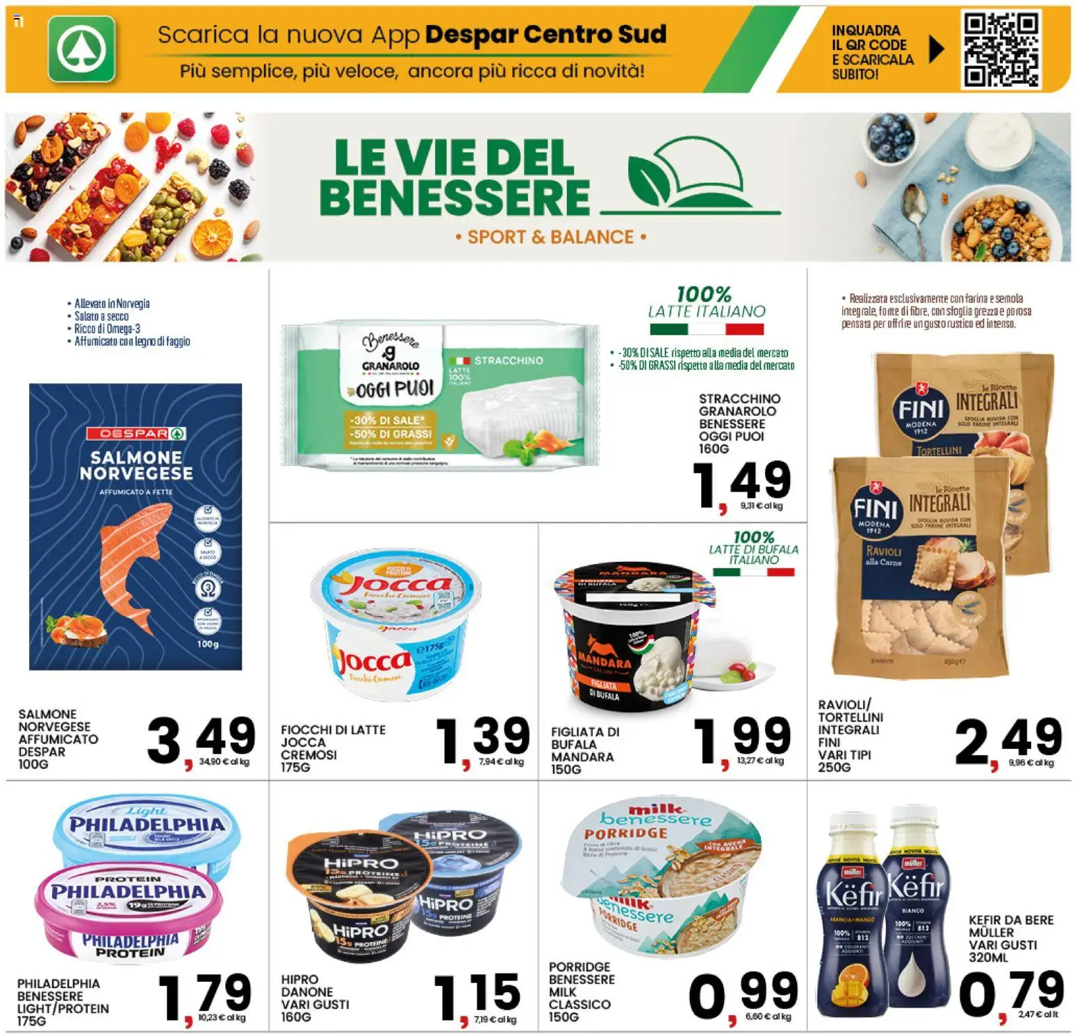 Volantino Interspar del 20/07/2026 | Pagina: 11 | Prodotti: Salmone, Fiocchi, Latte, Ravioli