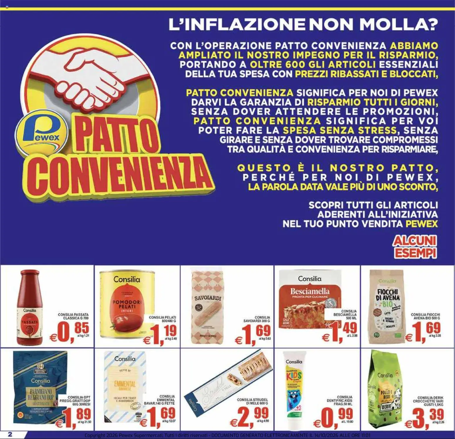 Volantino Pewex del 14/10/2026 | Pagina: 2 | Prodotti: Riso, Fiocchi, Crocchette, Savoiardi