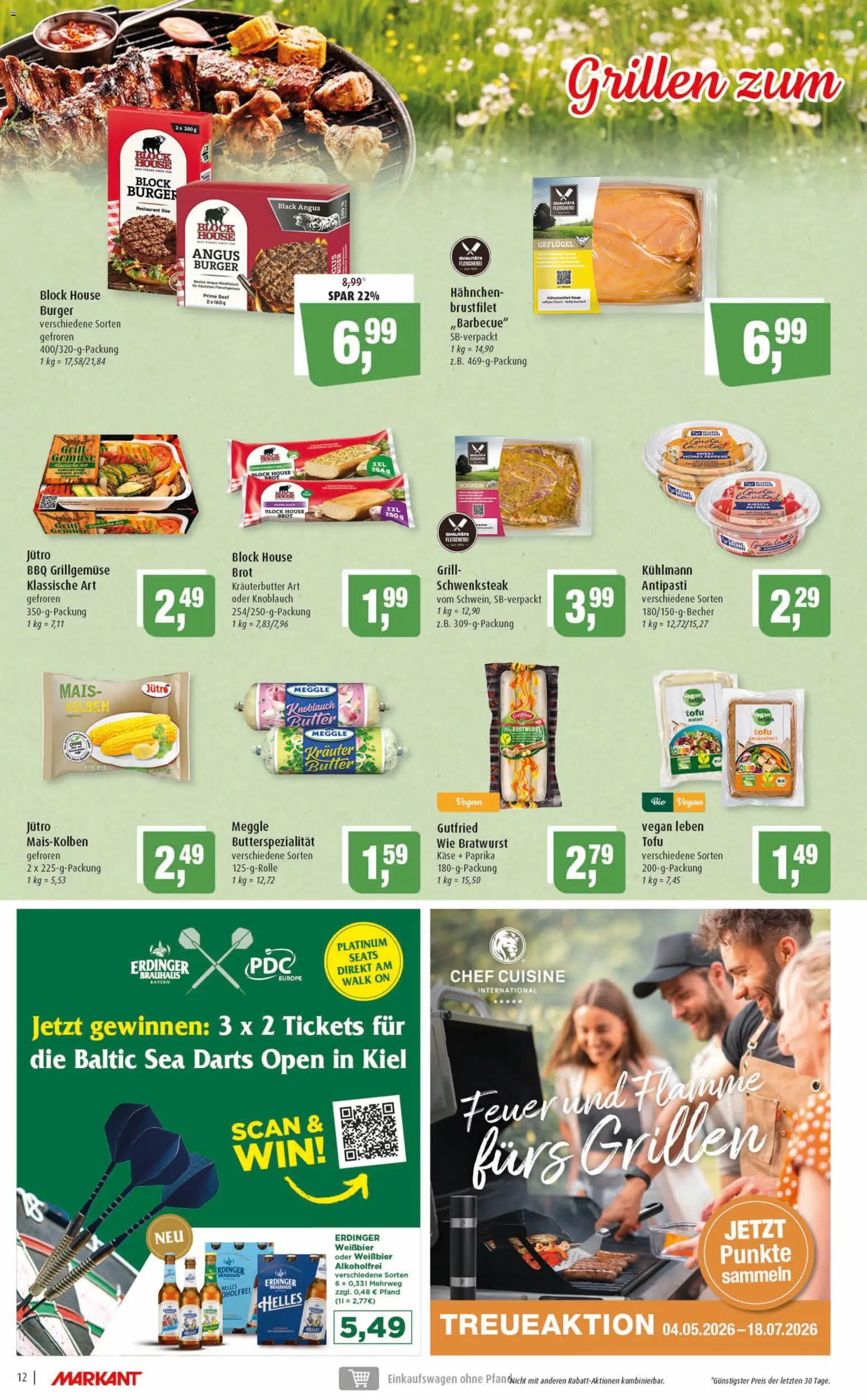 Markant Prospekt 	 – gültig ab 11.05.2026 | Seite: 12 | Produkte: Käse, Weißbier, Burger, Knoblauch
