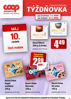 COOP Jednota leták platný od 07.05.2026