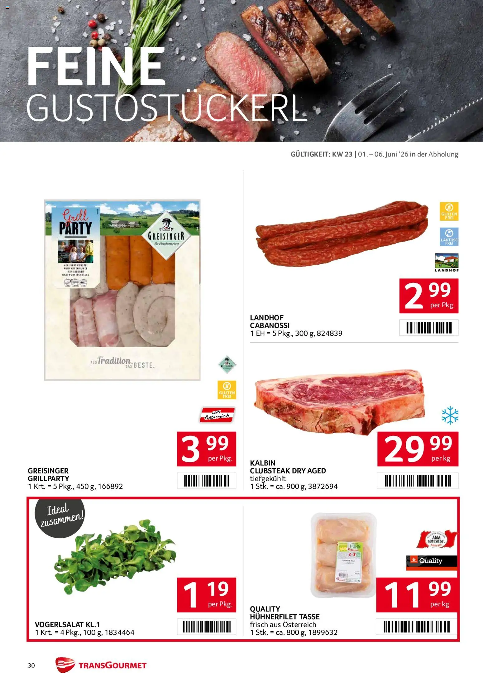 Transgourmet Flugblatt gültig ab 01.06.2026 | Seite: 30