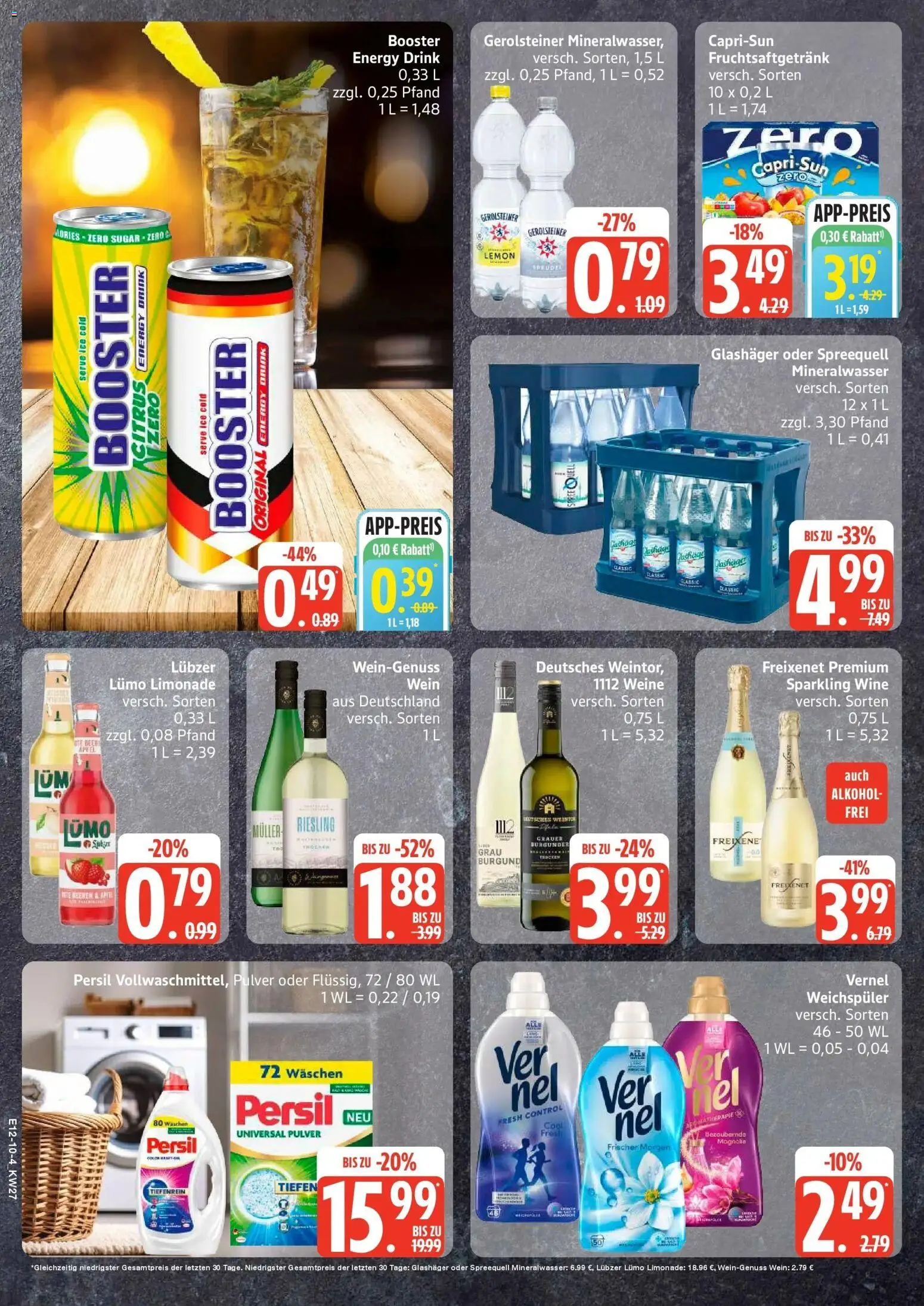 Edeka - EDEKA: Wochenangebote – gültig ab 28.06.2026 | Seite: 10 | Produkte: Energy, Freixenet, Lubzer, Gerolsteiner