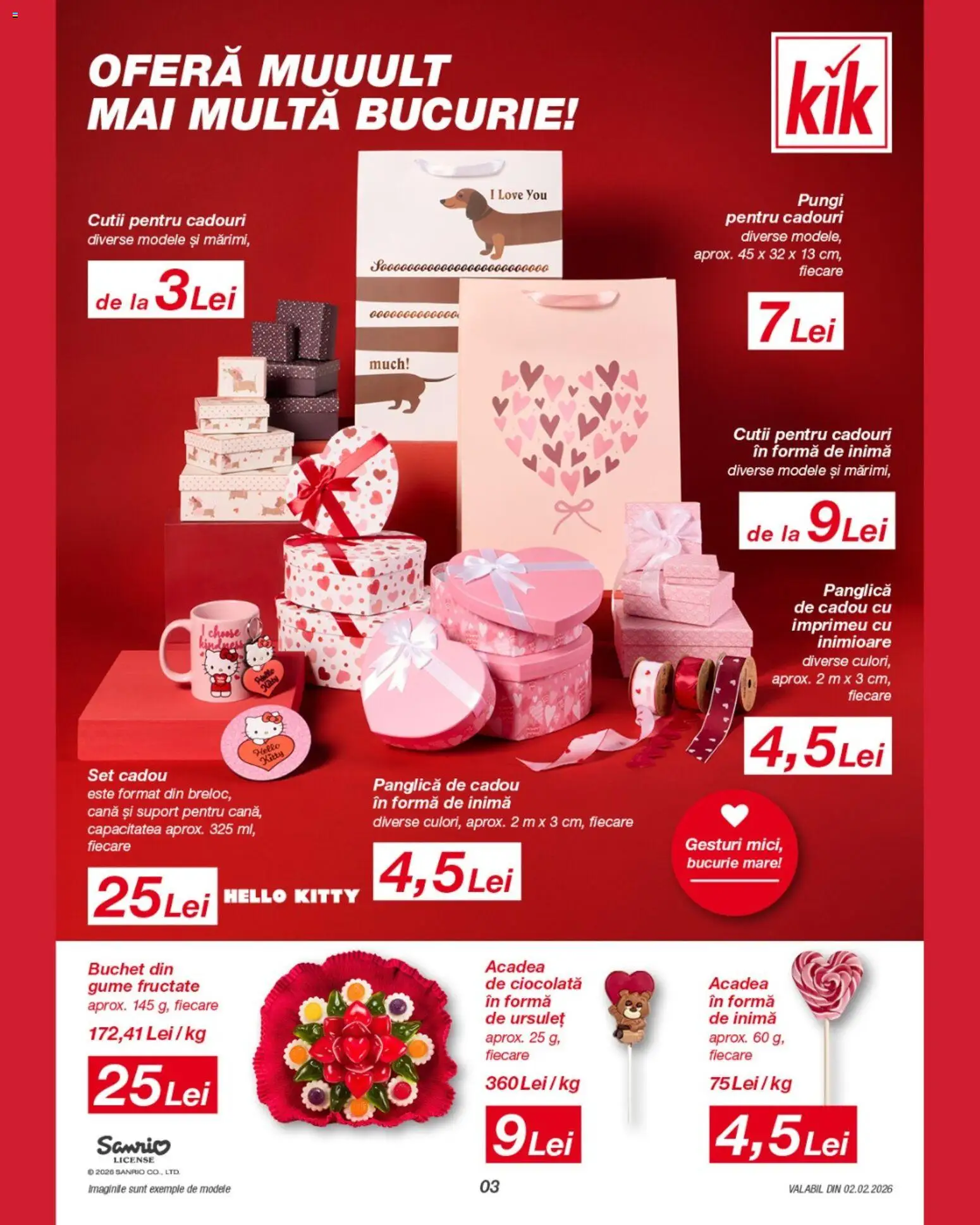 Noul catalog Kik – valabil de la 02.02.2026 | Pagină: 3 | Produse: Ciocolată, Suport