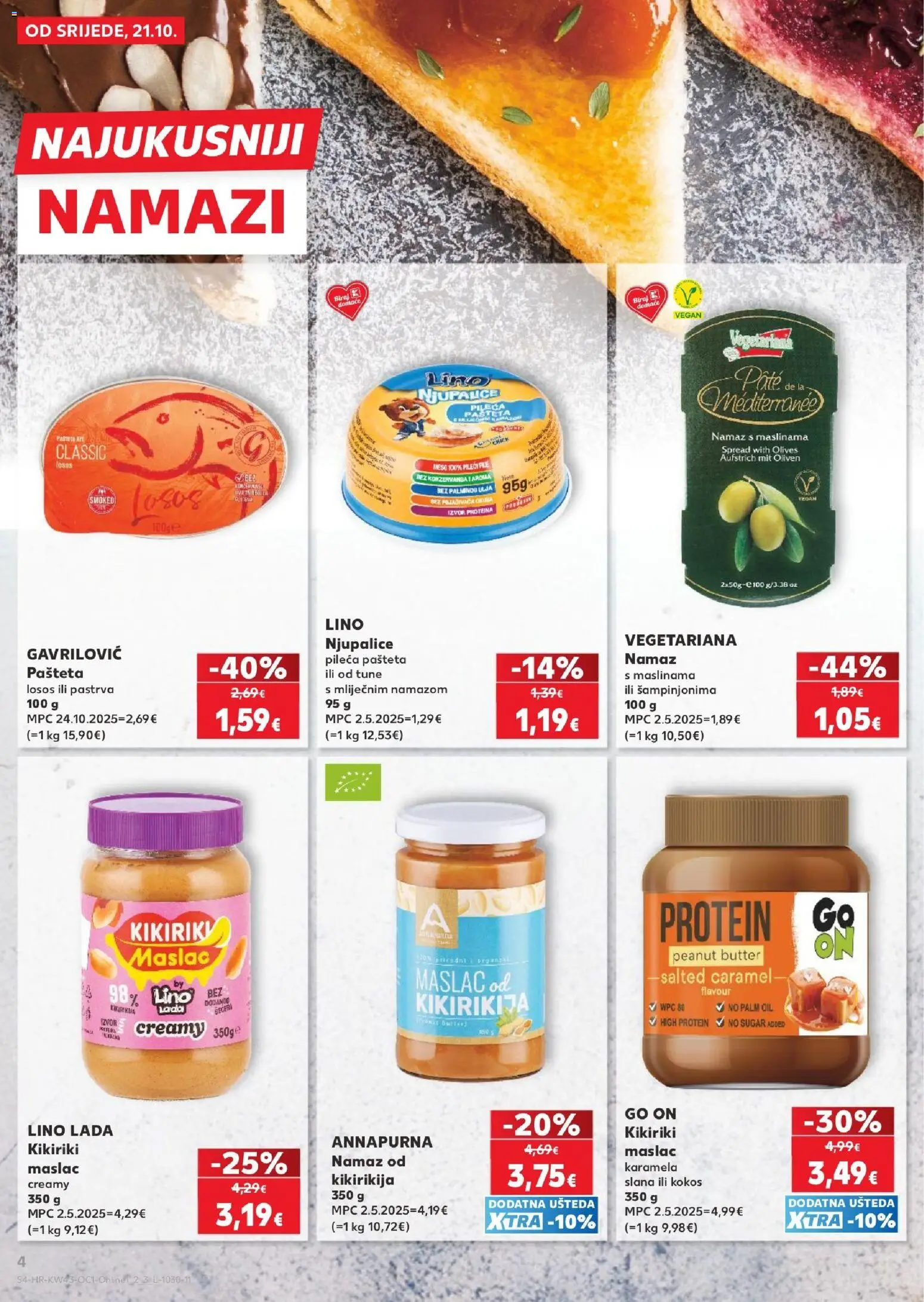 Kaufland katalog | vrijedi od 21.10.2026 | Stranica: 4 | Proizvodi: Bacardi, Lješnjak, Rum, Breskva