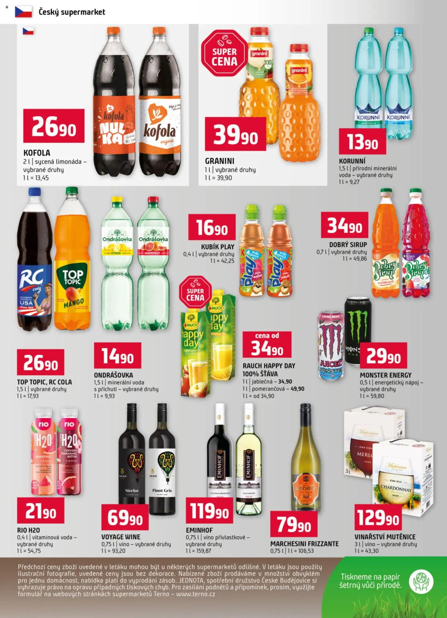 Terno leták od 15.04.2026 | Strana: 12 | Produkty: Víno, Frizzante, Sirup, Citron