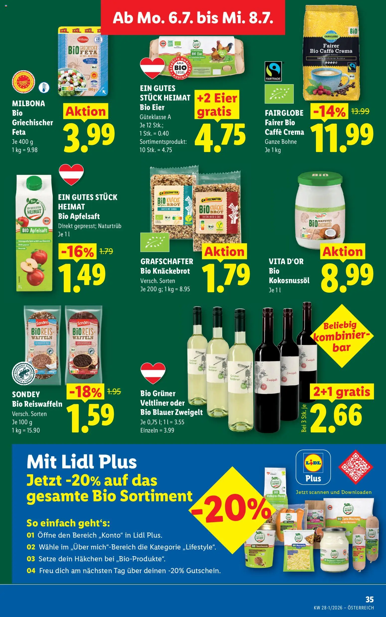Lidl - Flugblatt gültig ab 02.07.2026 | Seite: 44 | Produkte: Rum, Planche de surf, Eier, Brot