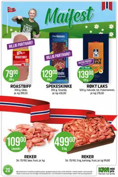 Forhåndsvisning av REKER, Str. 70/90, løse, fryst, pr. kg gyldig fra 11.05.2026 | Side: 6