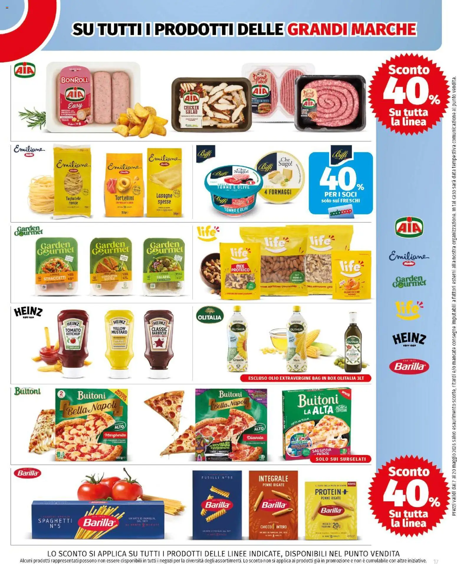 Volantino COOP del 07.05.2026 | Pagina: 3 | Prodotti: Tagliatelle, Data, Mais, Sugo