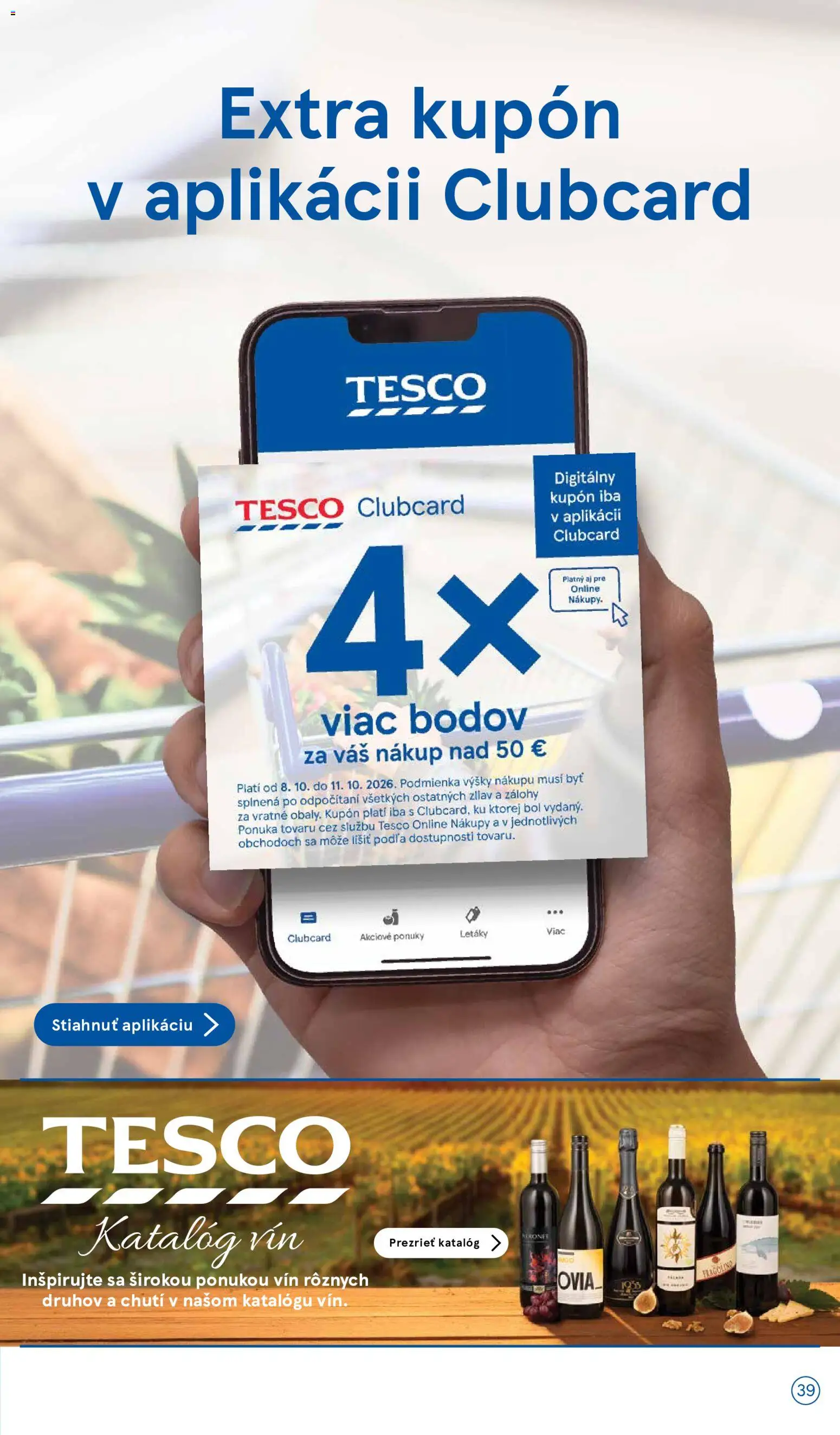 Nové Tesco akcie – leták je platný od 07.10.2026 | Strana: 39