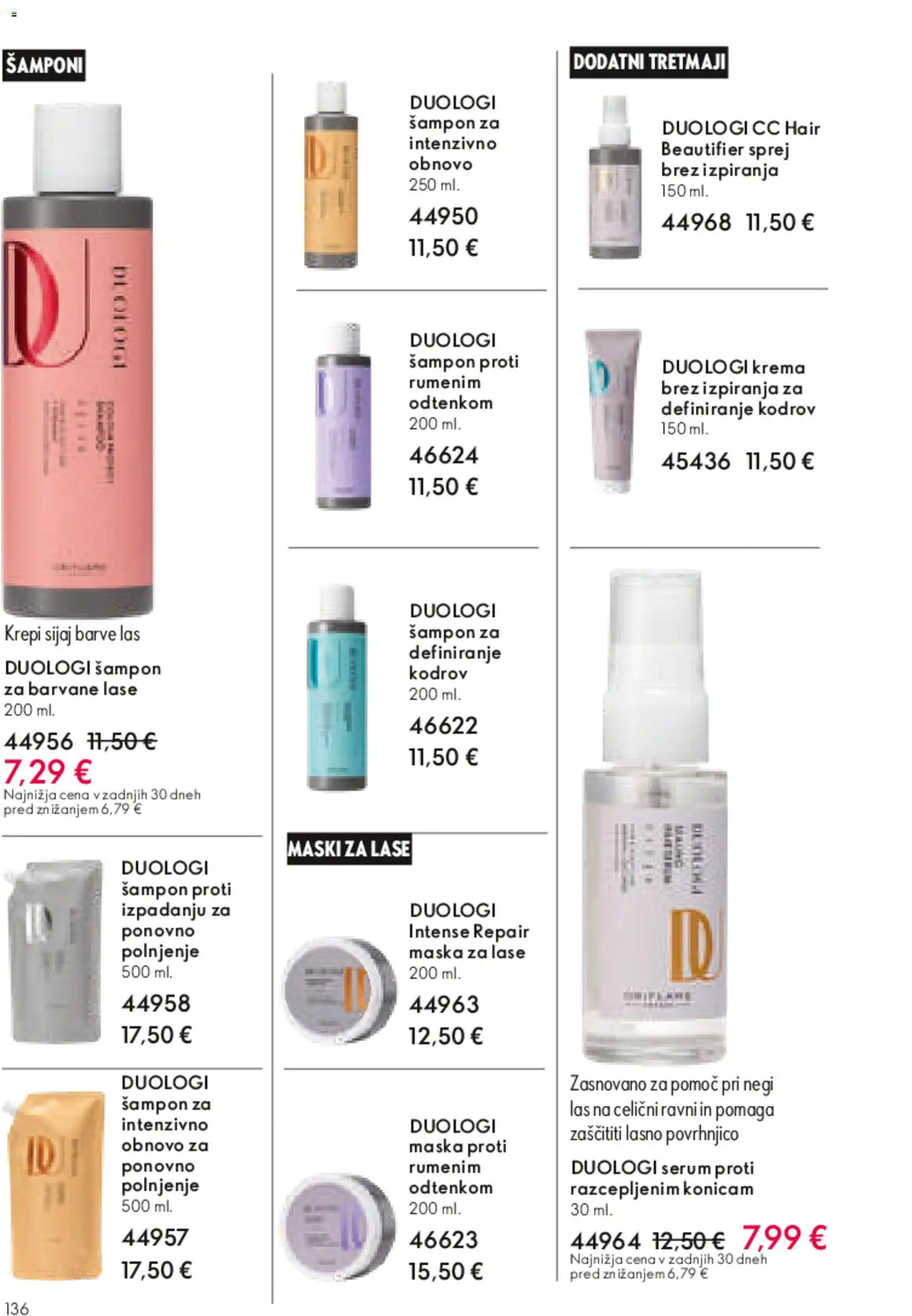 Novi Oriflame katalog ponudbe – veljaven od 13.05.2026 | Stran: 135 | Izdelki: Sampon, Maska za lase, Krema, Maska