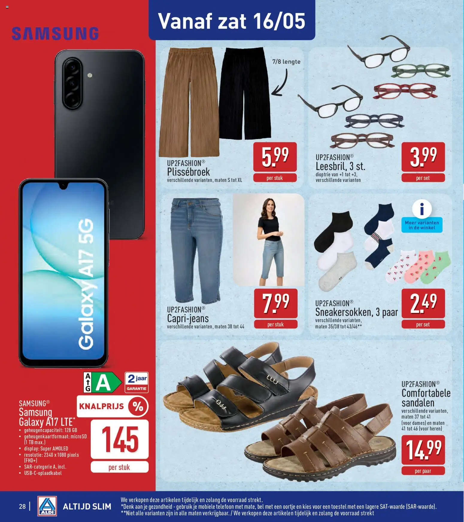 {H1} | Pagina: 28 | Producten: Sandalen, Telefoon