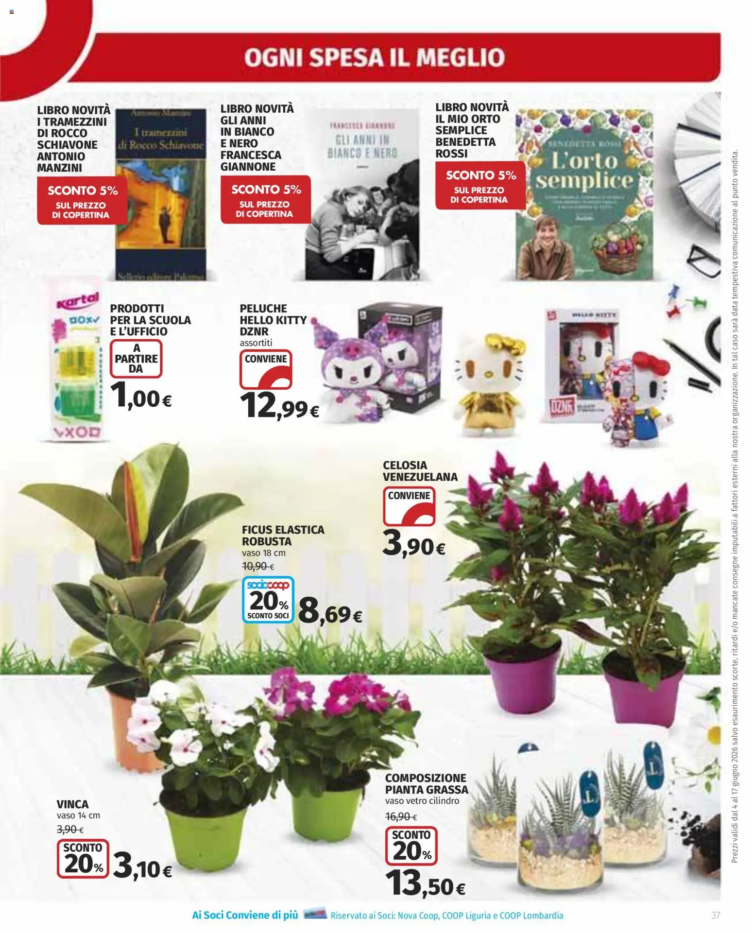 Volantino Ipercoop del 04.06.2026 | Pagina: 37 | Prodotti: Peluche, Data, Vaso