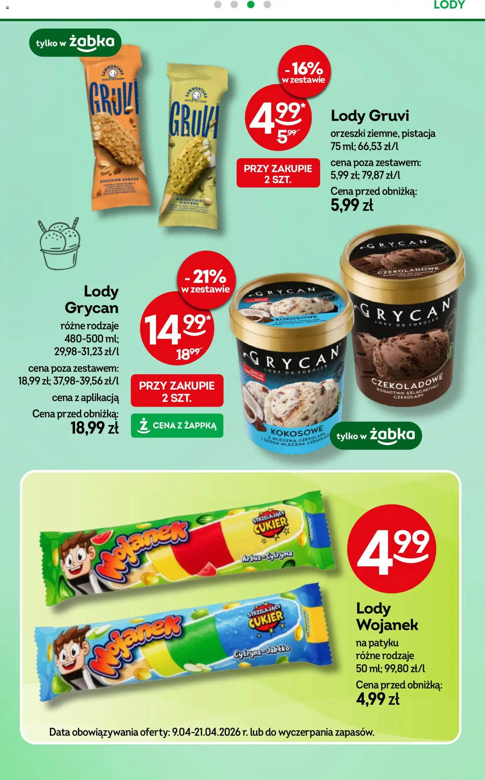 Żabka gazetka od 08.04.2026 | Strona: 50 | Produkty: Ice Tea, Zapiekanka, Pepsi, Baton