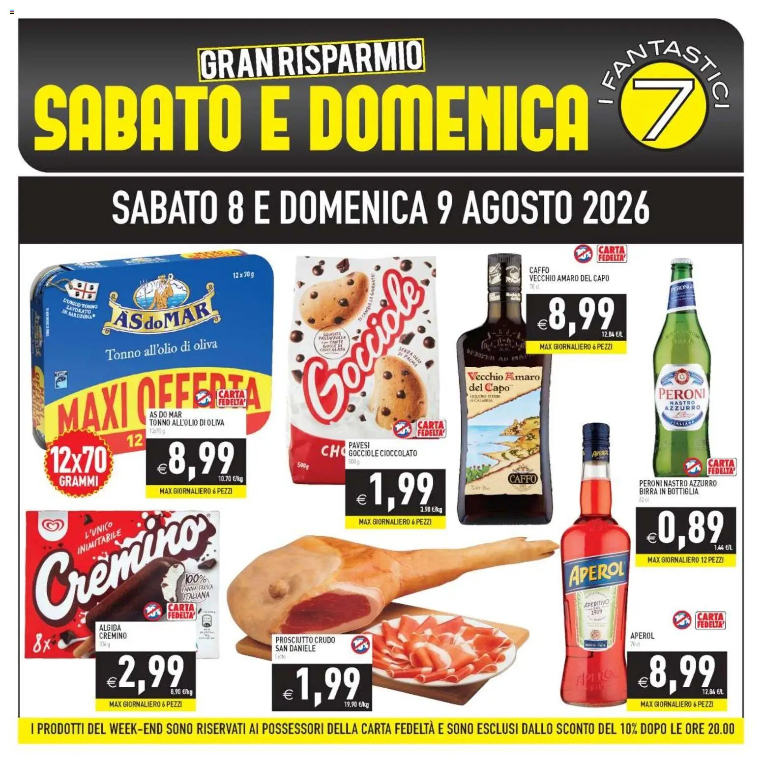 Volantino PIM Supermercati del 08/08/2026 | Pagina: 1
