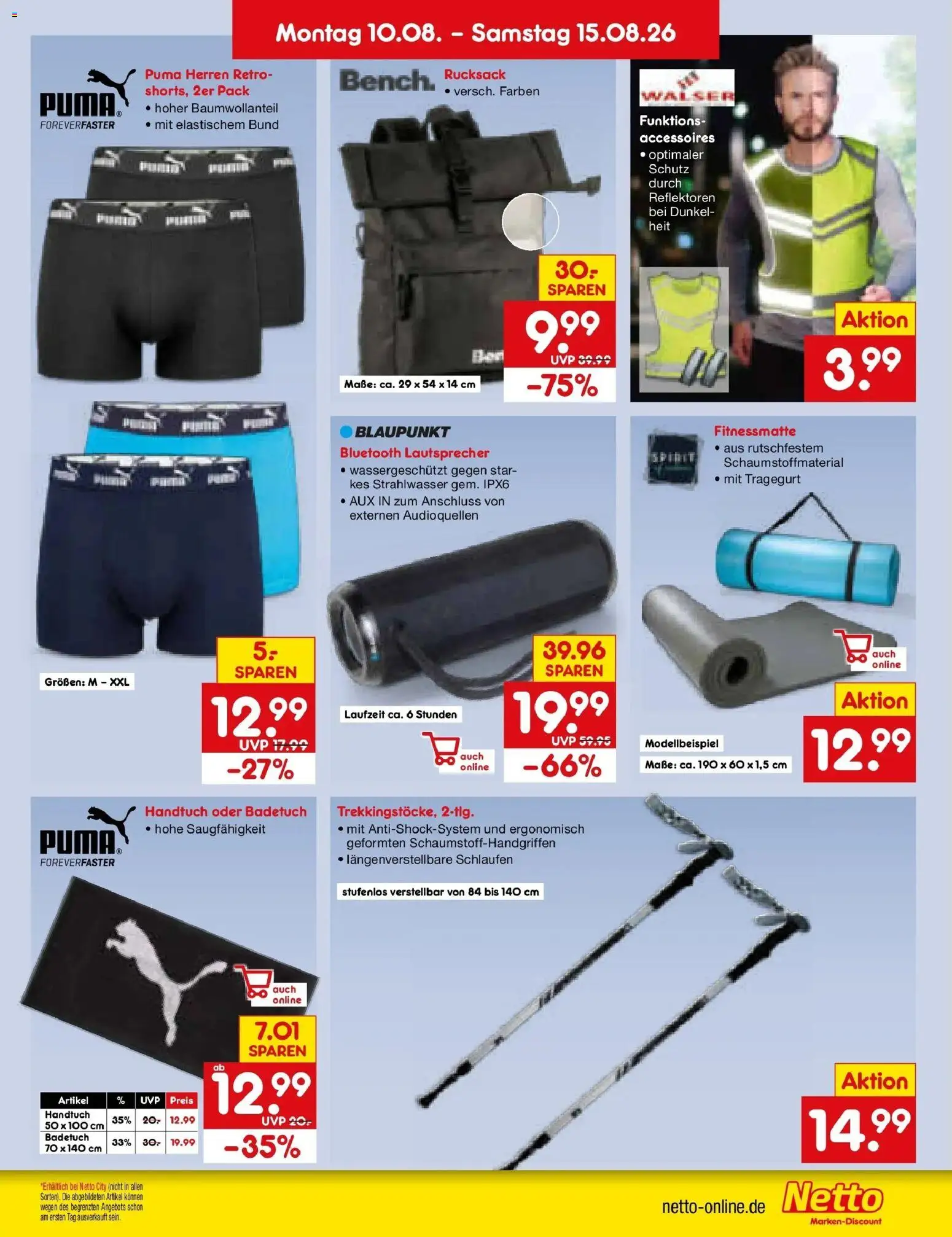 Netto Marken-Discount Prospekt Jüchen – gültig ab 17.08.2026 | Seite: 41 | Produkte: Lautsprecher, Rucksack
