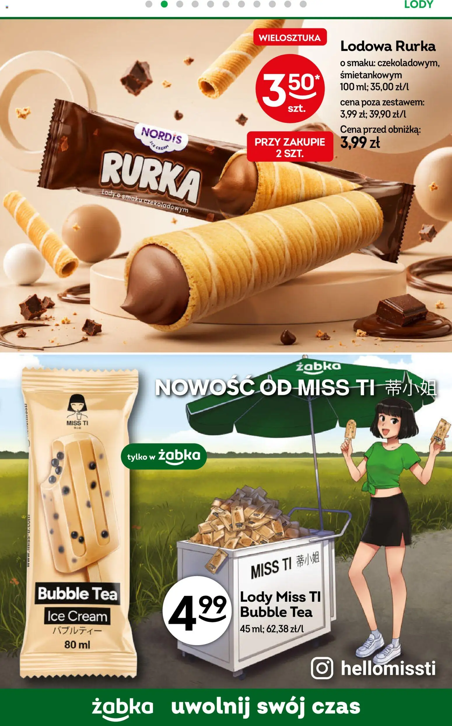Żabka gazetka od 29.07.2026 | Strona: 49 | Produkty: Lody