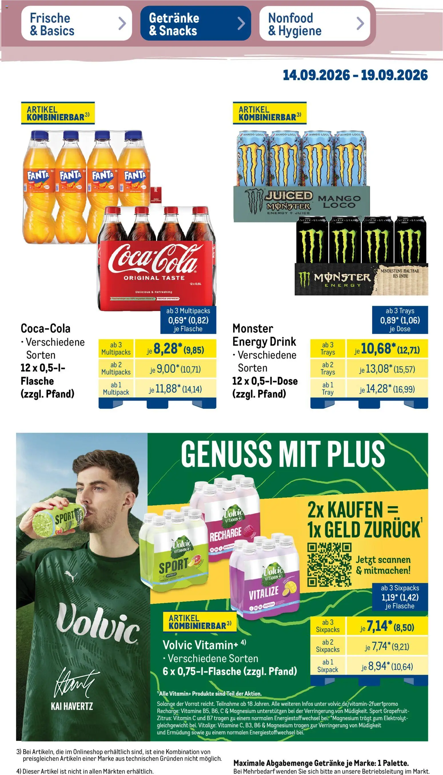 Metro Prospekt – gültig ab 14.09.2026 | Seite: 27 | Produkte: Energy, Monster, Zucker, Volvic