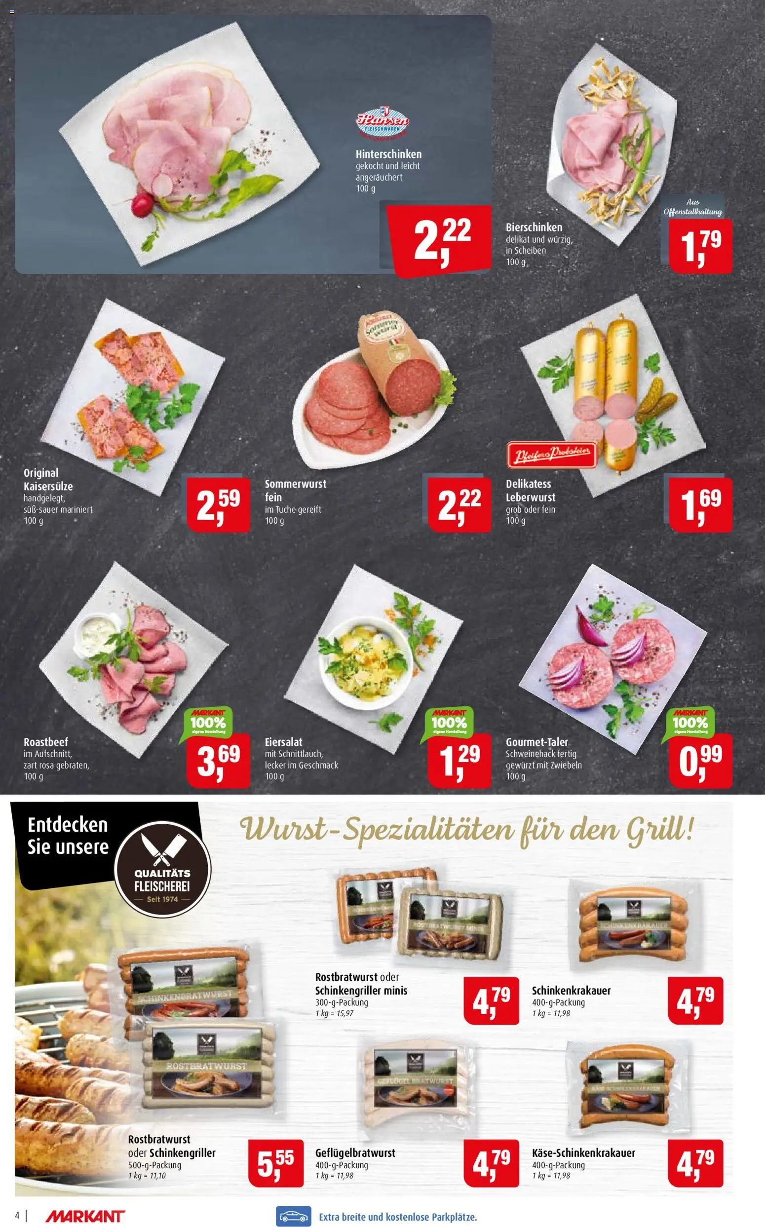Markant Prospekt – gültig ab 13.07.2026 | Seite: 4 | Produkte: Grill, Roastbeef, Zwiebeln