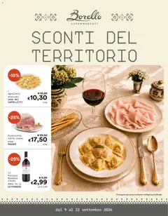 Anteprima del volantino Borello Supermercati volantino valido a partire dal 09/09/2026