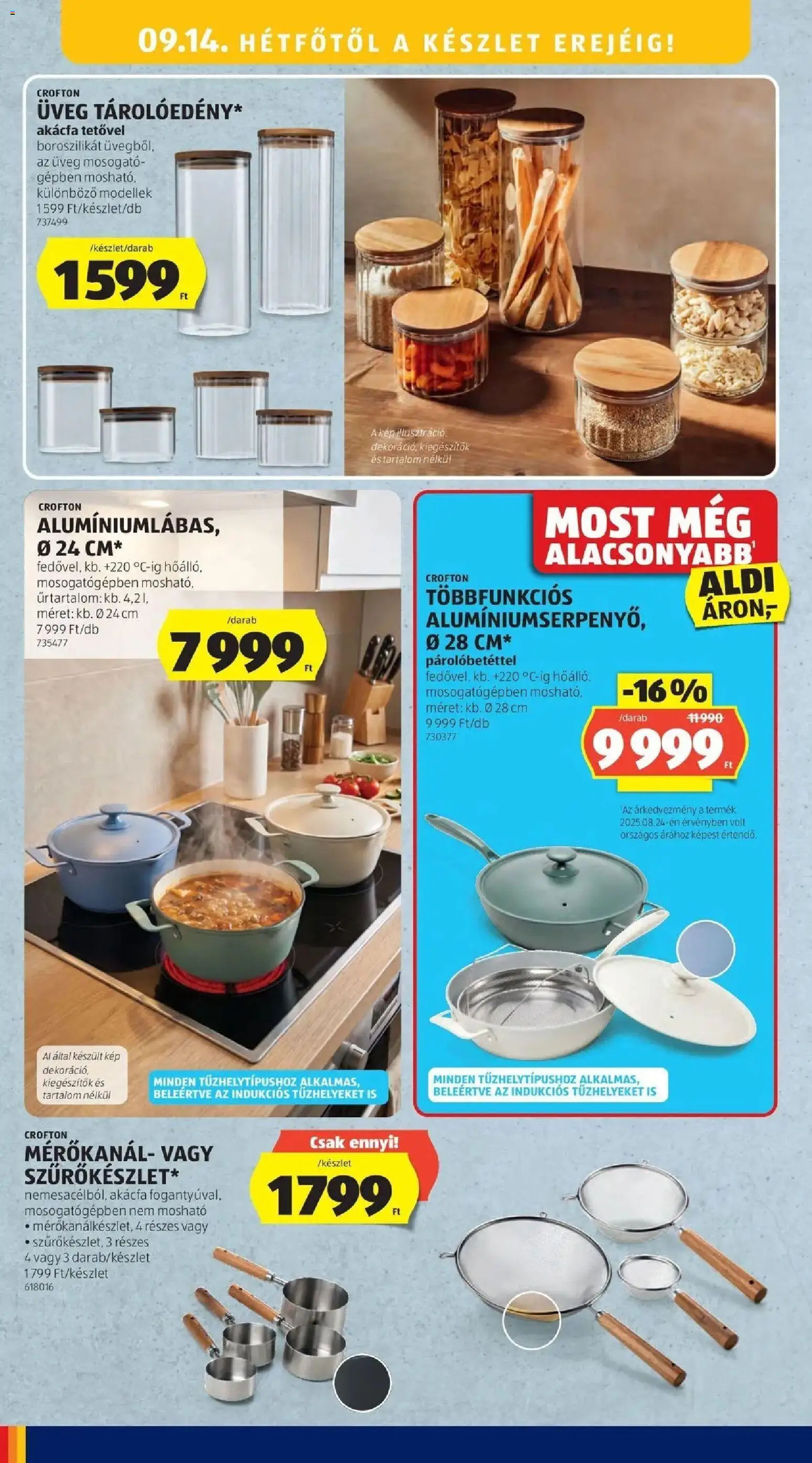 Aldi akciós ujság - amely érvényes a következő dátumtól: 2026.09.05. | Oldal: 32 | Termékek: Jar, Üveg