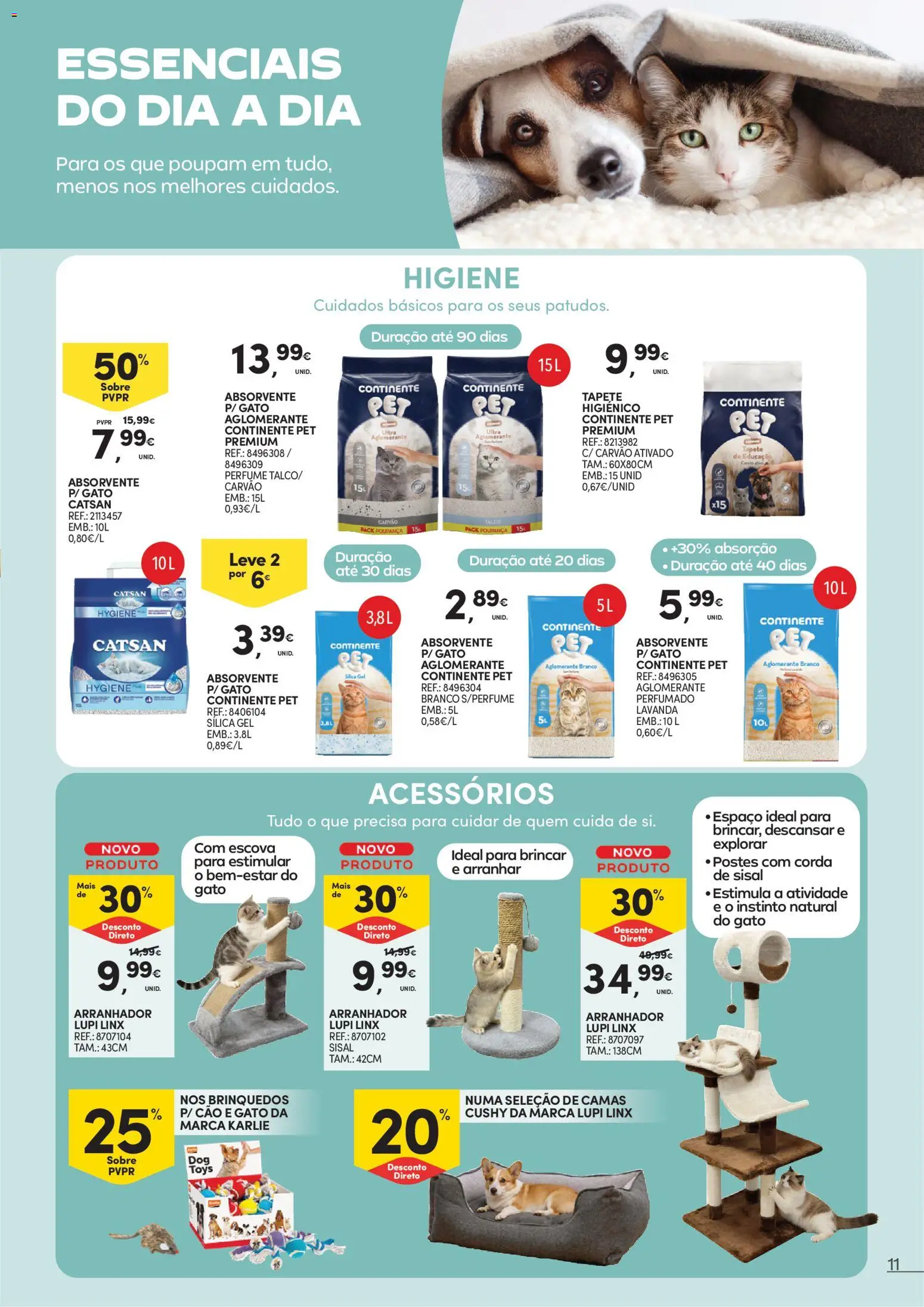 Continente Animais de Companhia │ válido de 09.06.2026 | Página: 11 | Produtos: Perfume, Corda, Tapete