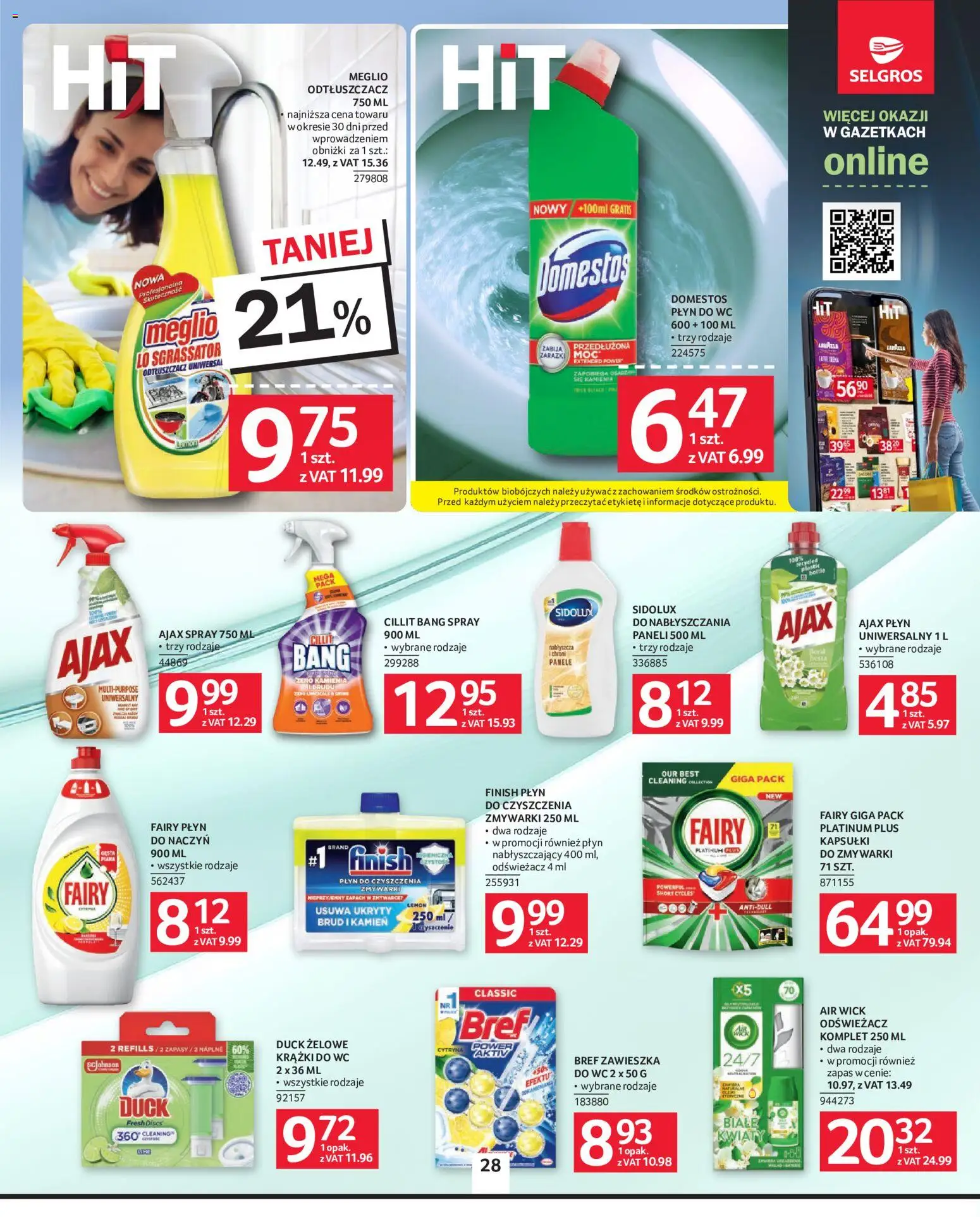 Selgros cash&carry gazetka od 16.07.2026 | Strona: 23 | Produkty: Fairy platinum, Zapach, Fairy, Finish