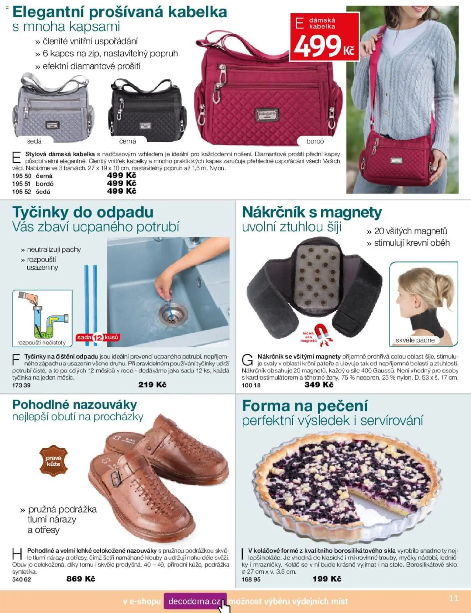 Decodoma katalog Jaro 2026 od 30.03.2026 | Strana: 11 | Produkty: Kabelka, Tyčinky, Forma, Nákrčník