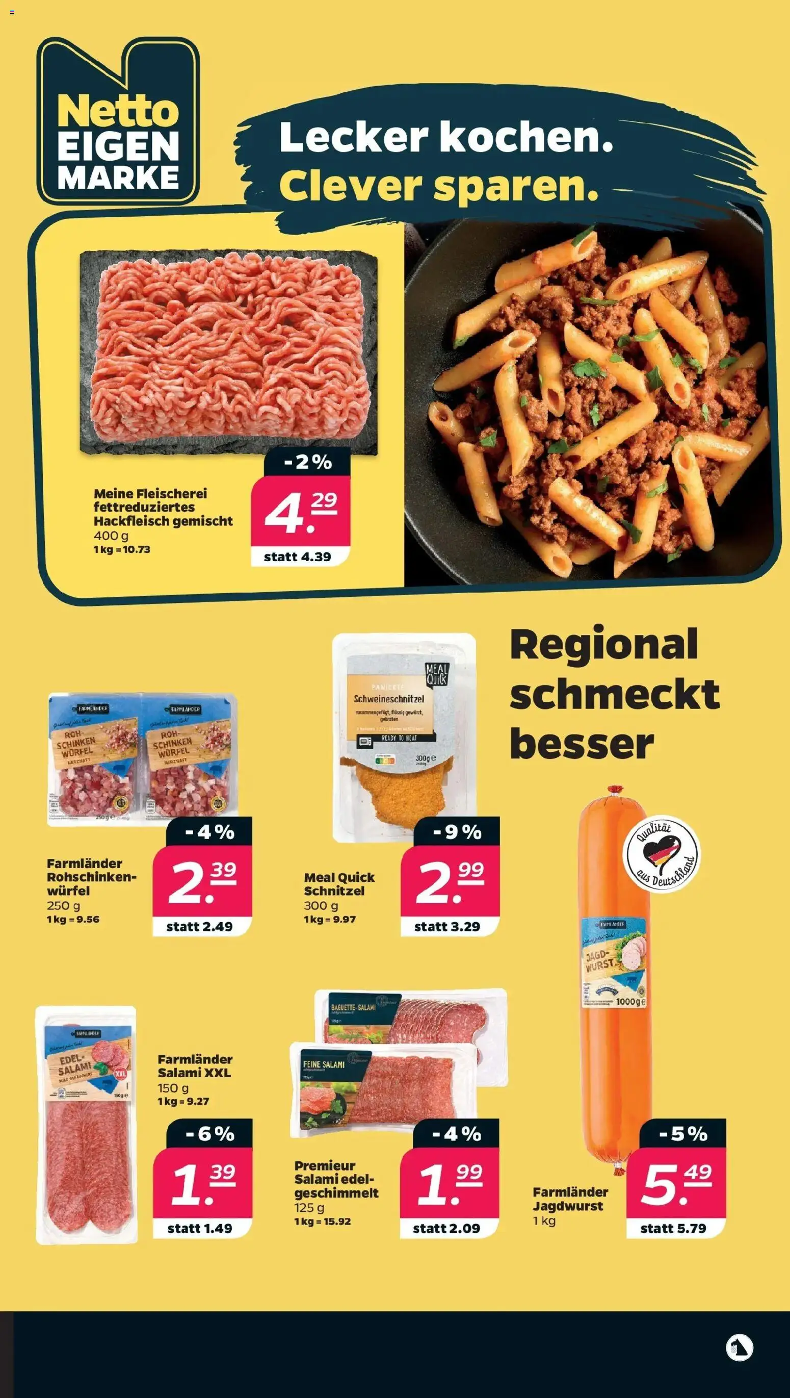 Netto - Netto APS : Wochenangebote ab 10.08.2026 → Angebote nächste Woche | Seite: 7 | Produkte: Schnitzel, Wurst, Salami, Schinken