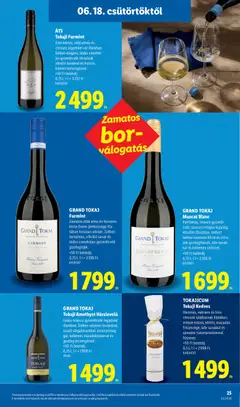 Lidl akciós újság - amely érvényes a következő dátumtól: 18.06.2026 | Oldal: 25 | Termékek: Nektarin, Körte, Bor, Alma
