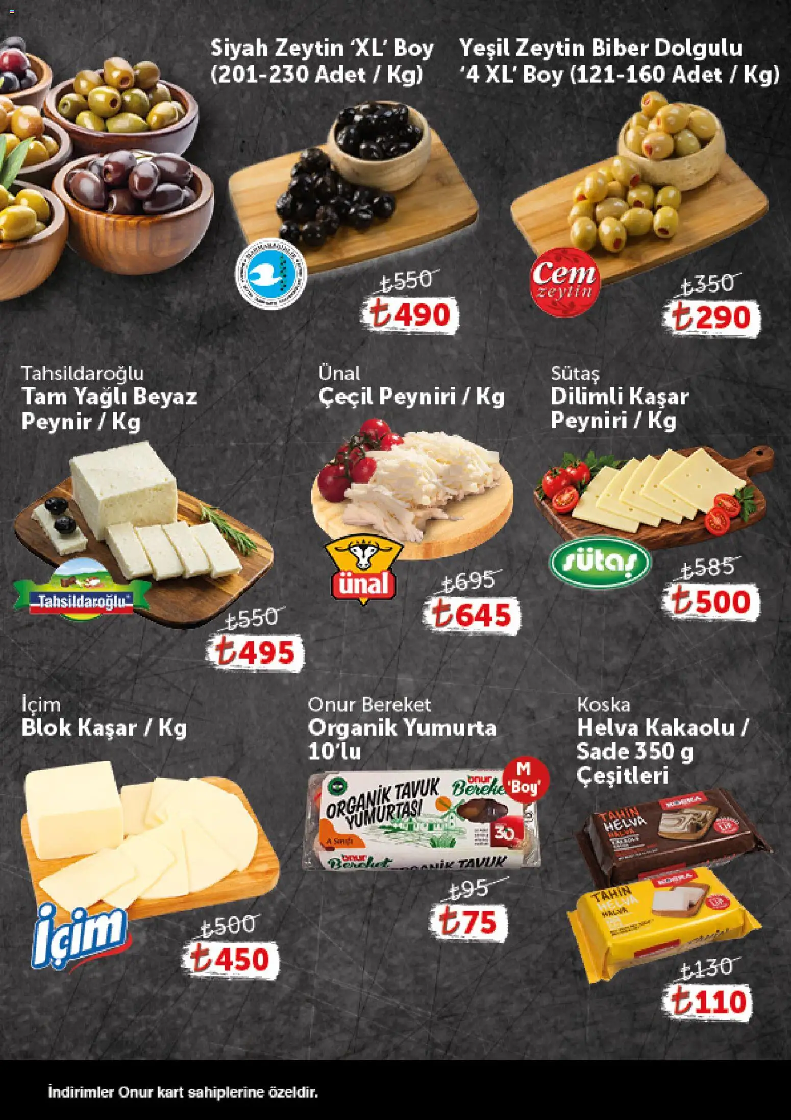 Onur Market - Katalog Gurme - 29 Eylül 2026 tarihinden itibaren geçerlidir | Sayfa: 2 | Ürünler: Peynir, Yumurta, Biber, Zeytin