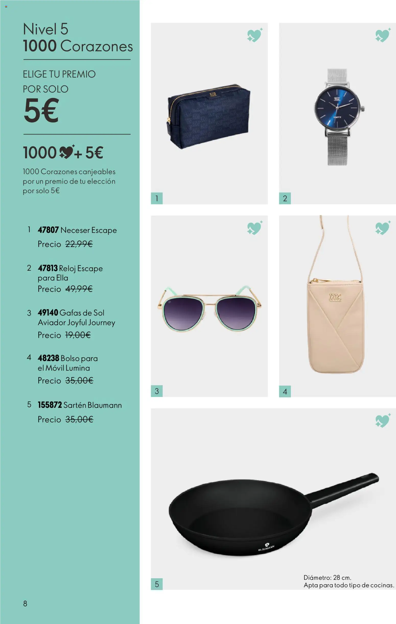 Oriflame Catálogo Beauty Rewards │ válido desde el 08.06.2026 | Página: 8 | Productos: Bolso, Reloj, Neceser
