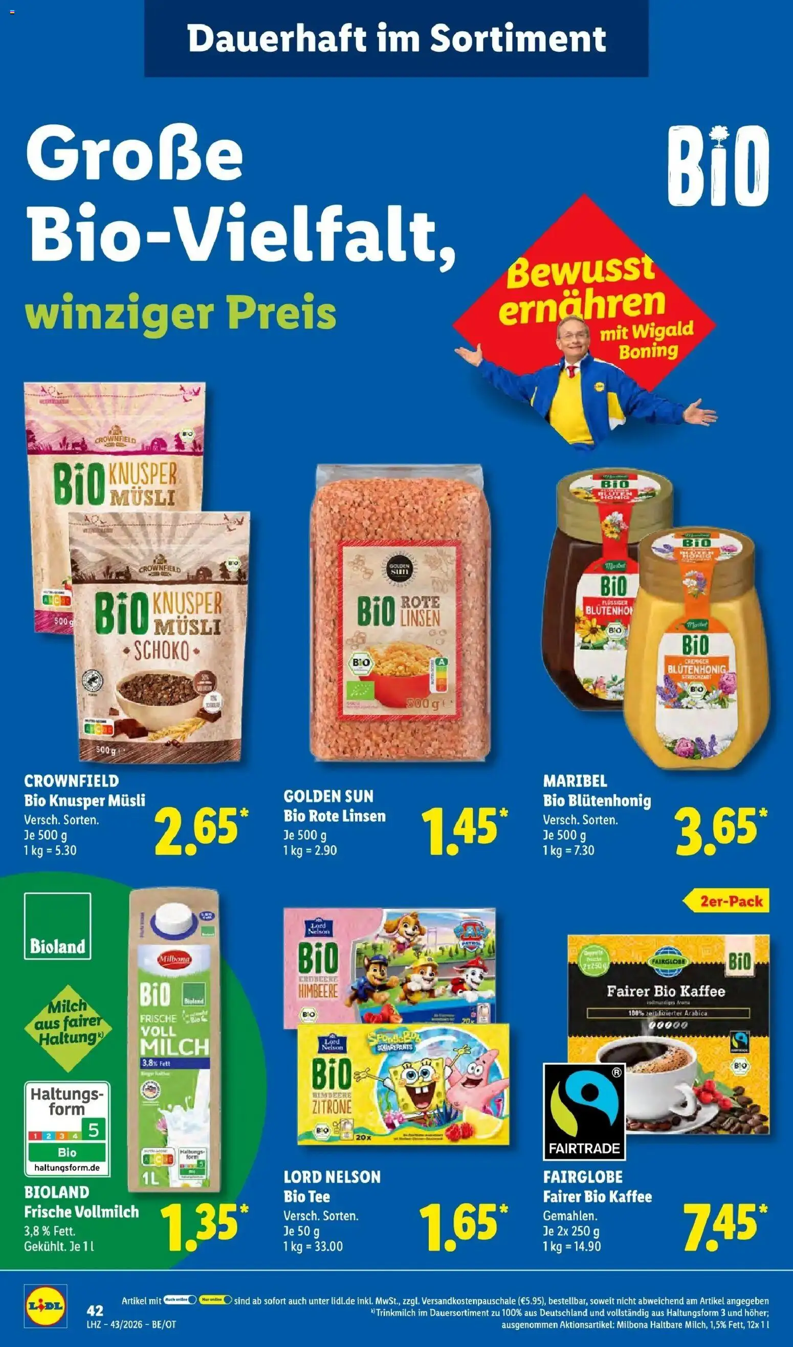 Lidl Prospekt Senftenberg (ab 19.10.2026) zum Blättern » Angebote | Seite: 58 | Produkte: Musli, Milch, Zitrone, Himbeere