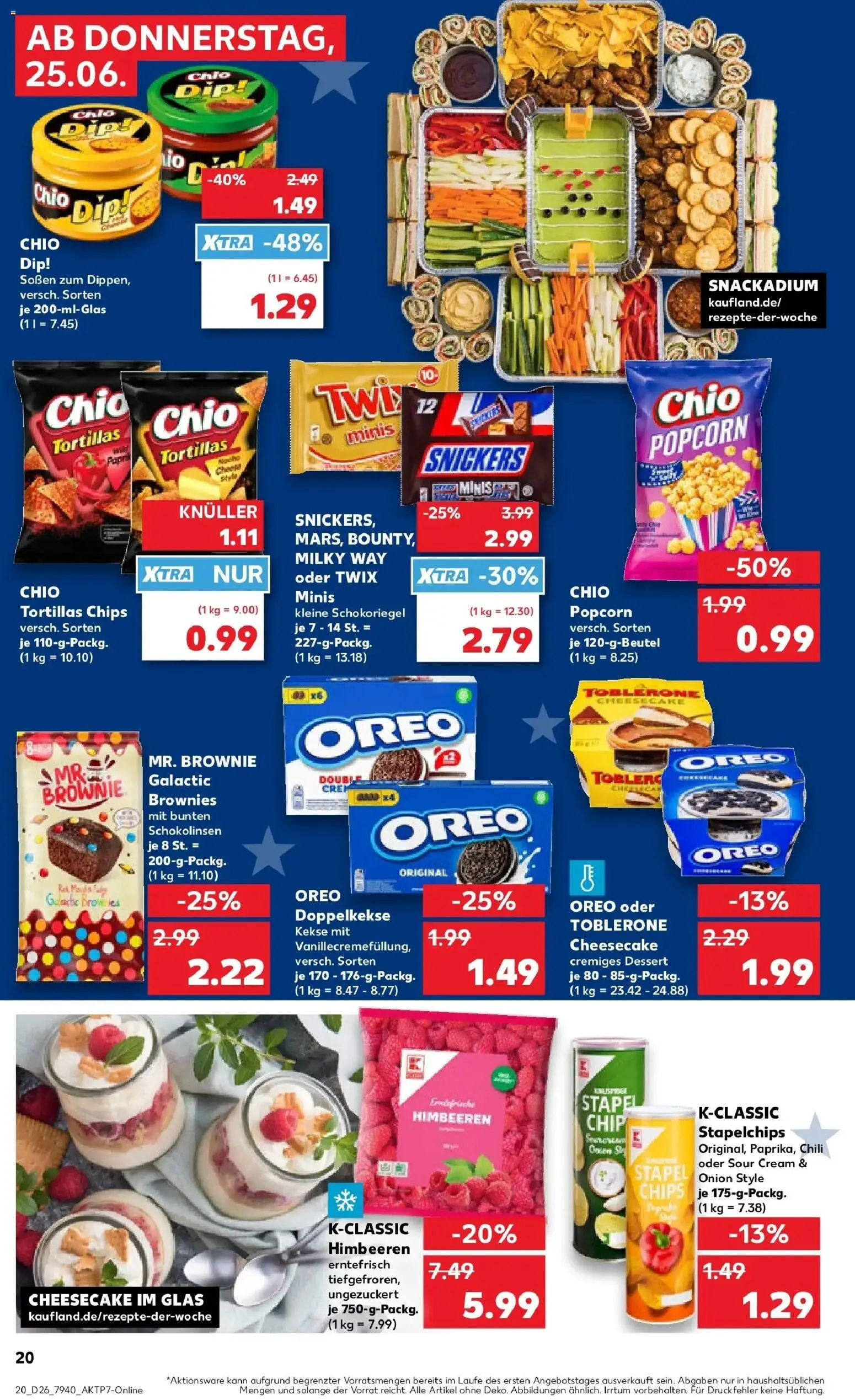Kaufland Prospekt Mülheim An Der Ruhr – gültig ab 22.06.2026 | Seite: 29 | Produkte: Twix, Chili, Chips, Kekse