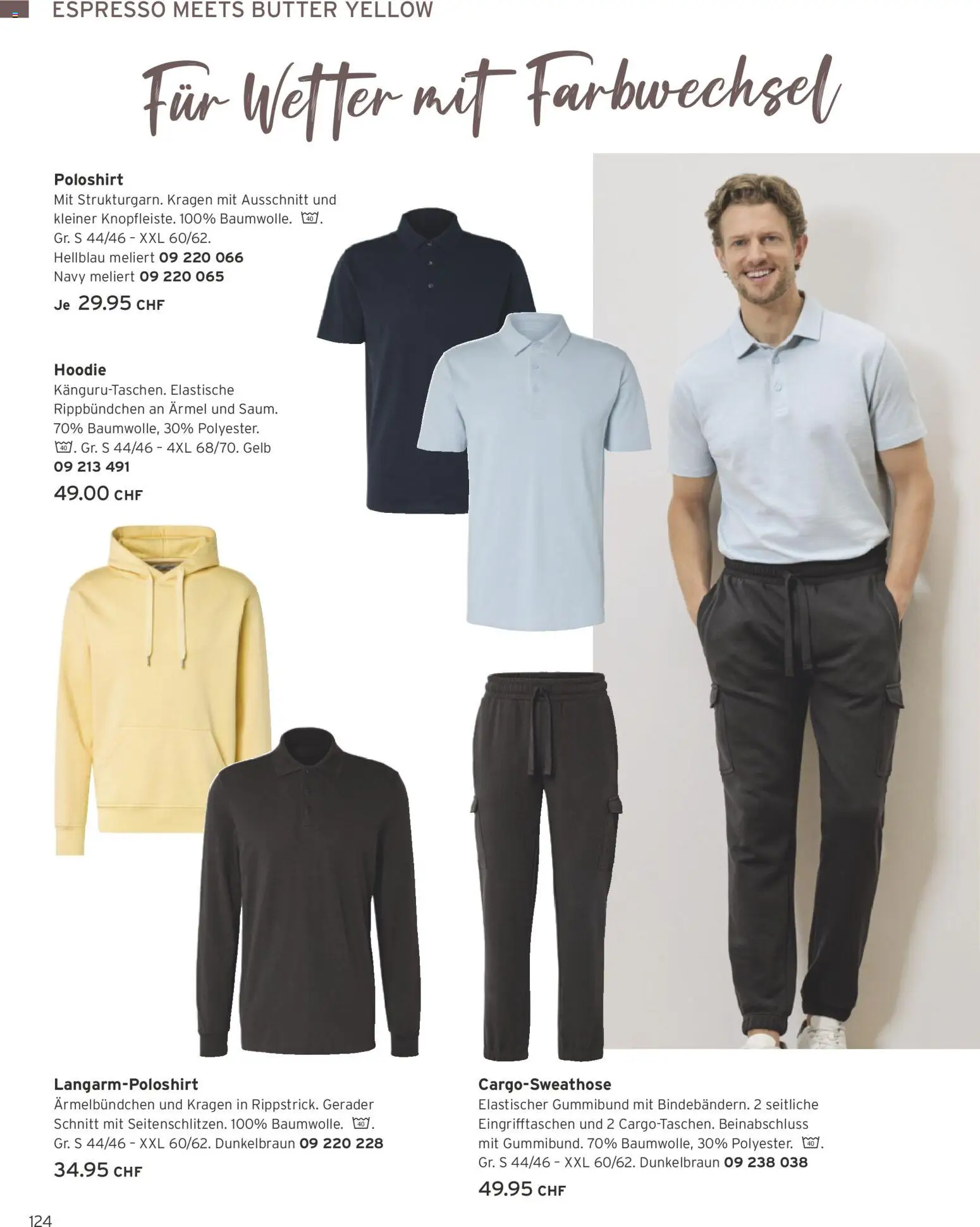 Tchibo aktionen – gültig ab 01.09.2026 | Seite: 124 | Produkte: Hoodie, Poloshirt, Butter