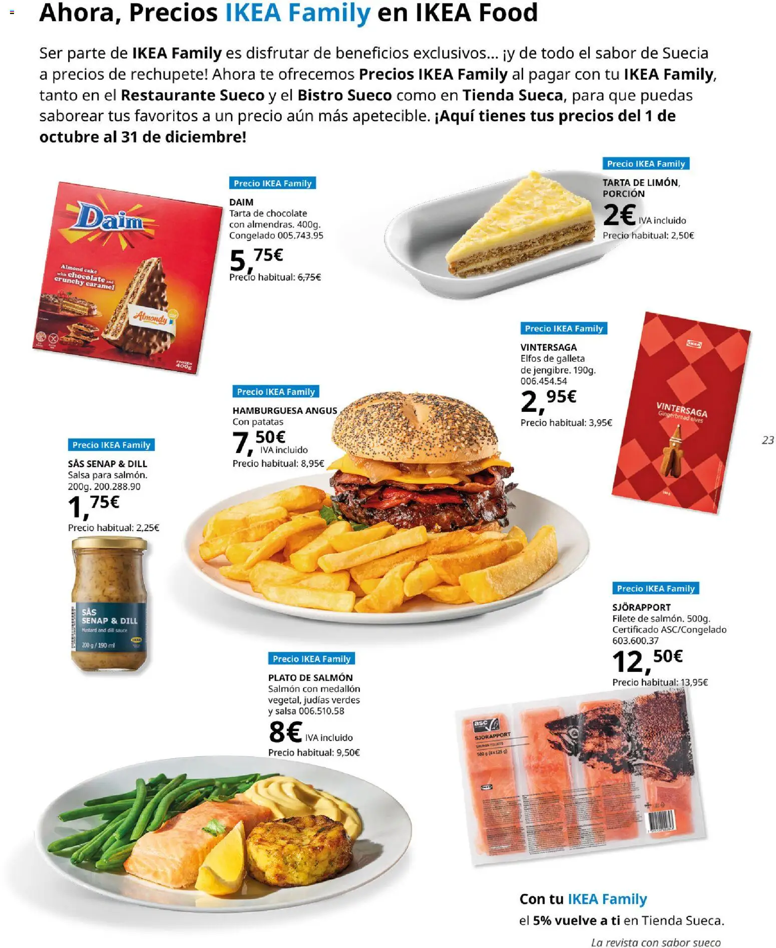 IKEA - Fika │ válido desde el 01/10/2026 | Página: 23 | Productos: Revista, Judías, Patatas, Filete
