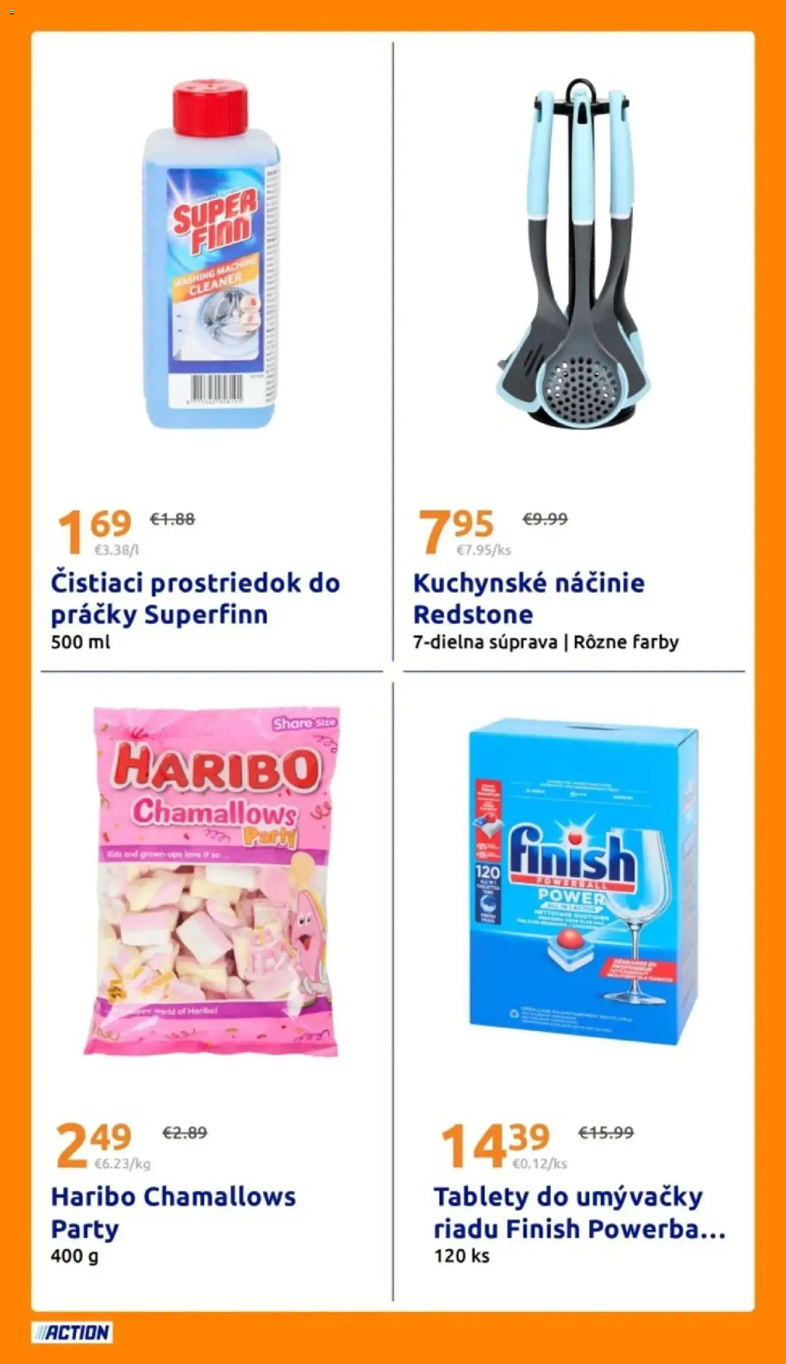 Nové Action akcie – leták je platný od 19.08.2026 | Strana: 25 | Produkty: Práčky, Tablety do umývačky, Čistiaci prostriedok