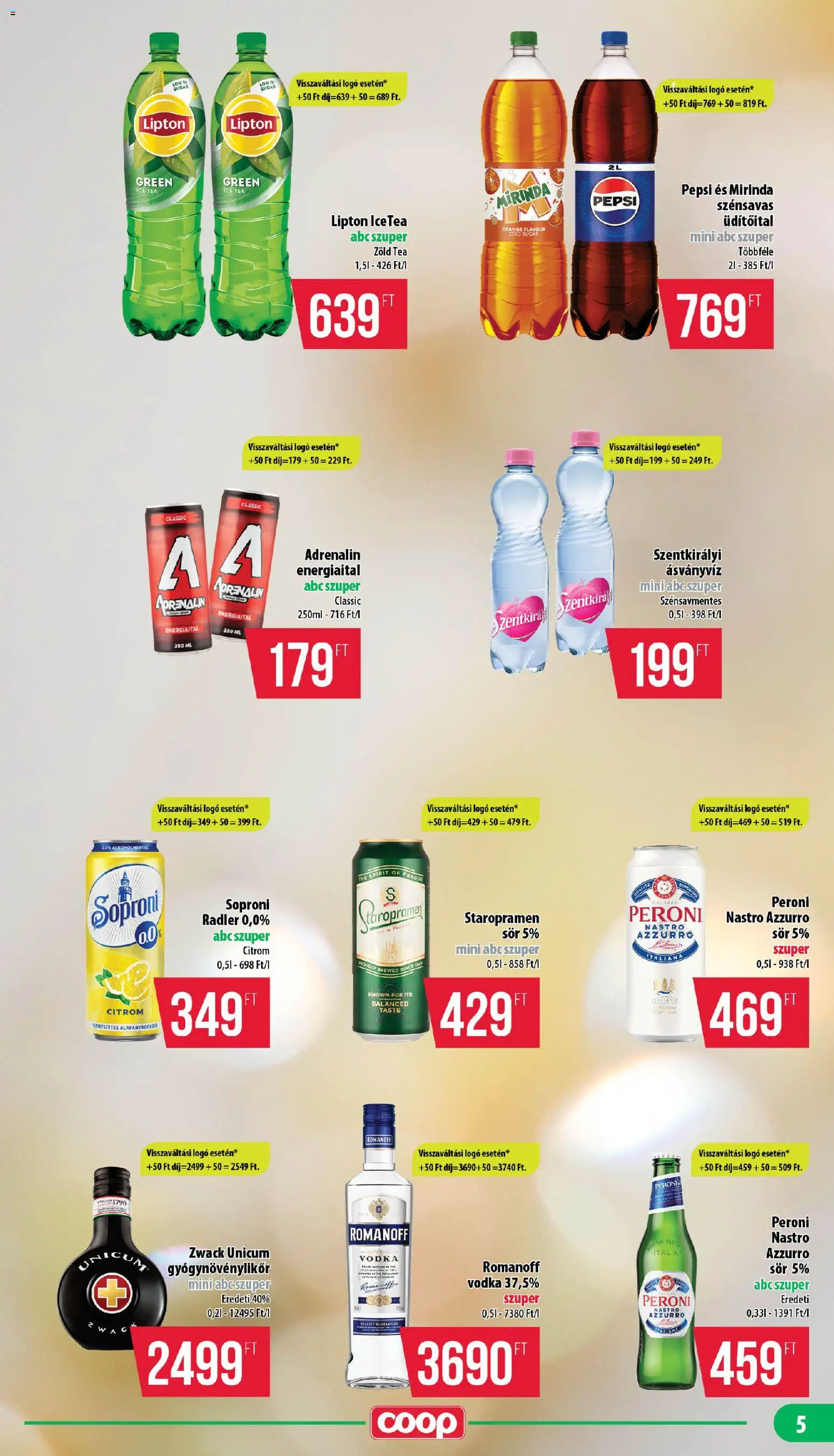 COOP akciós ujság - amely érvényes a következő dátumtól: 14.05.2026 | Oldal: 5