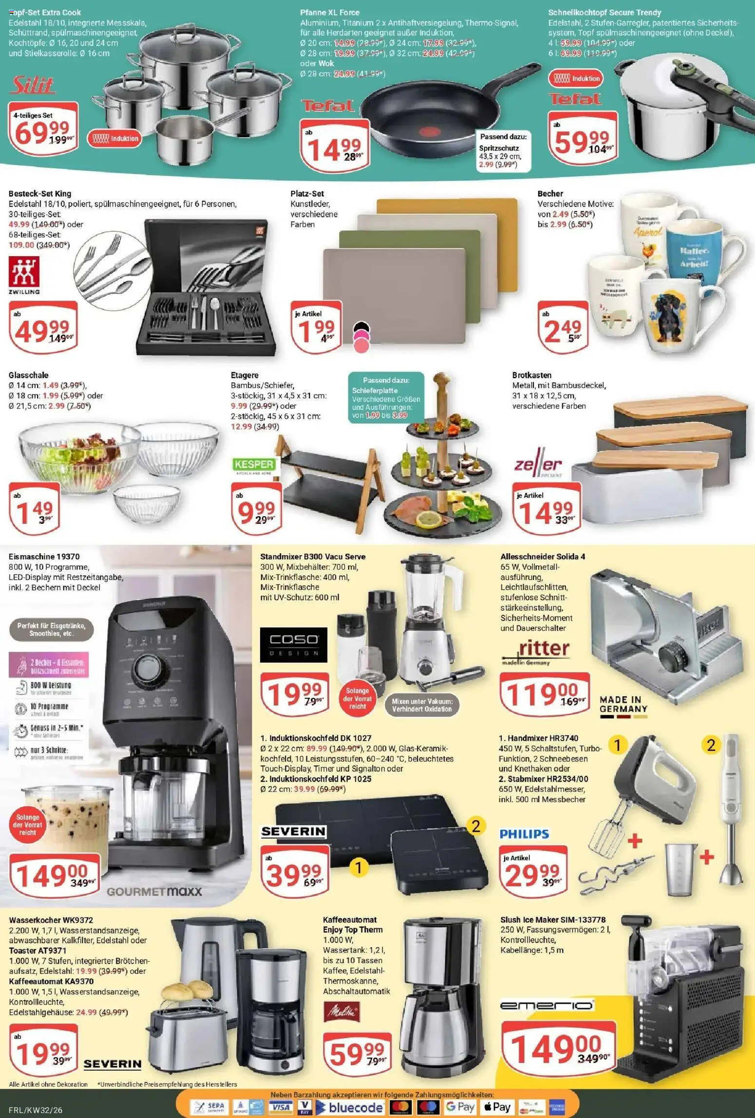 Globus Prospekt Freilassing (ab 03.08.2026) » Angebote online | Seite: 21 | Produkte: Wasserkocher, Toaster, Handmixer, Wok