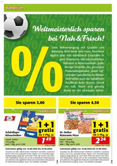 Nah und Frisch Fan-Gutscheinheft ab 10.06.2026 gültig | Seite: 2 | Produkte: Pizza