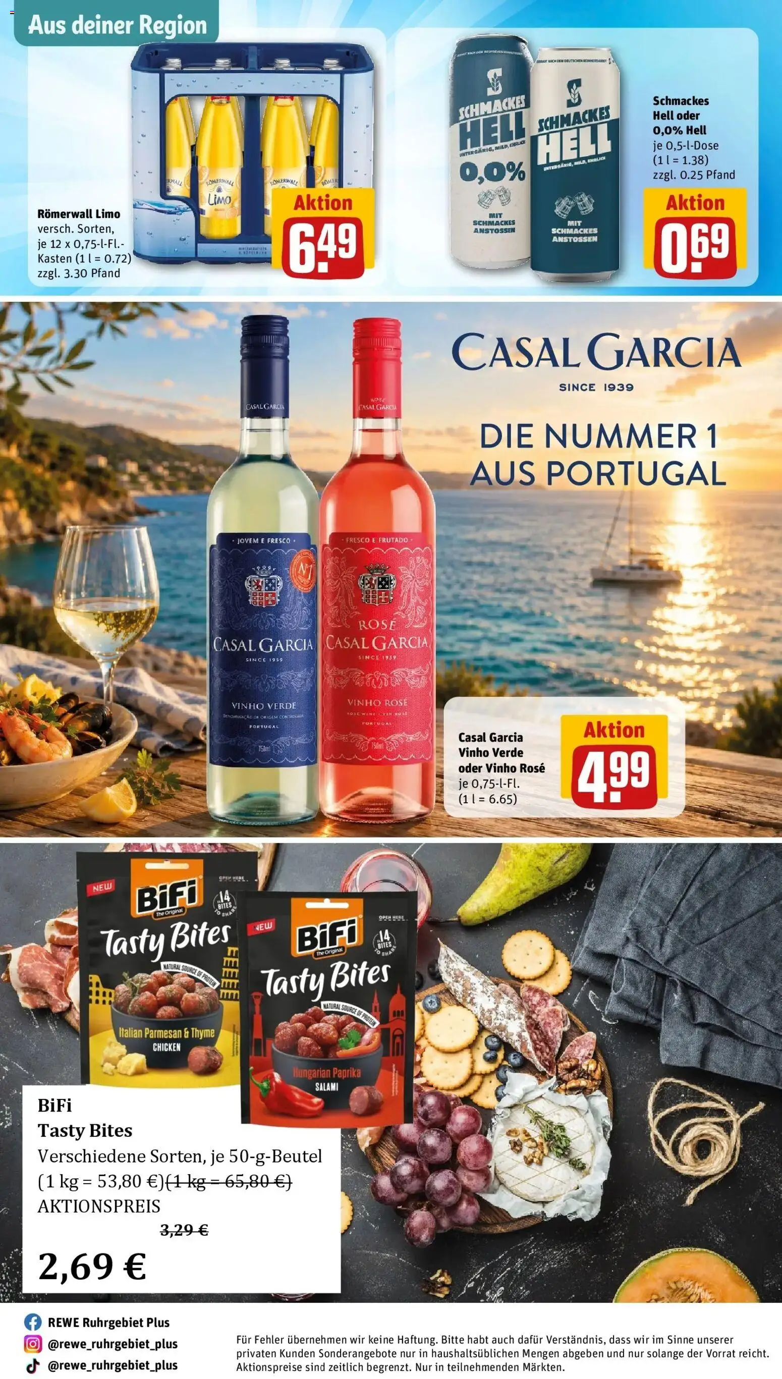 REWE Prospekt ab 19.10.2026 zum Blättern » Angebote | Seite: 34 | Produkte: Bifi, Paprika, Salami