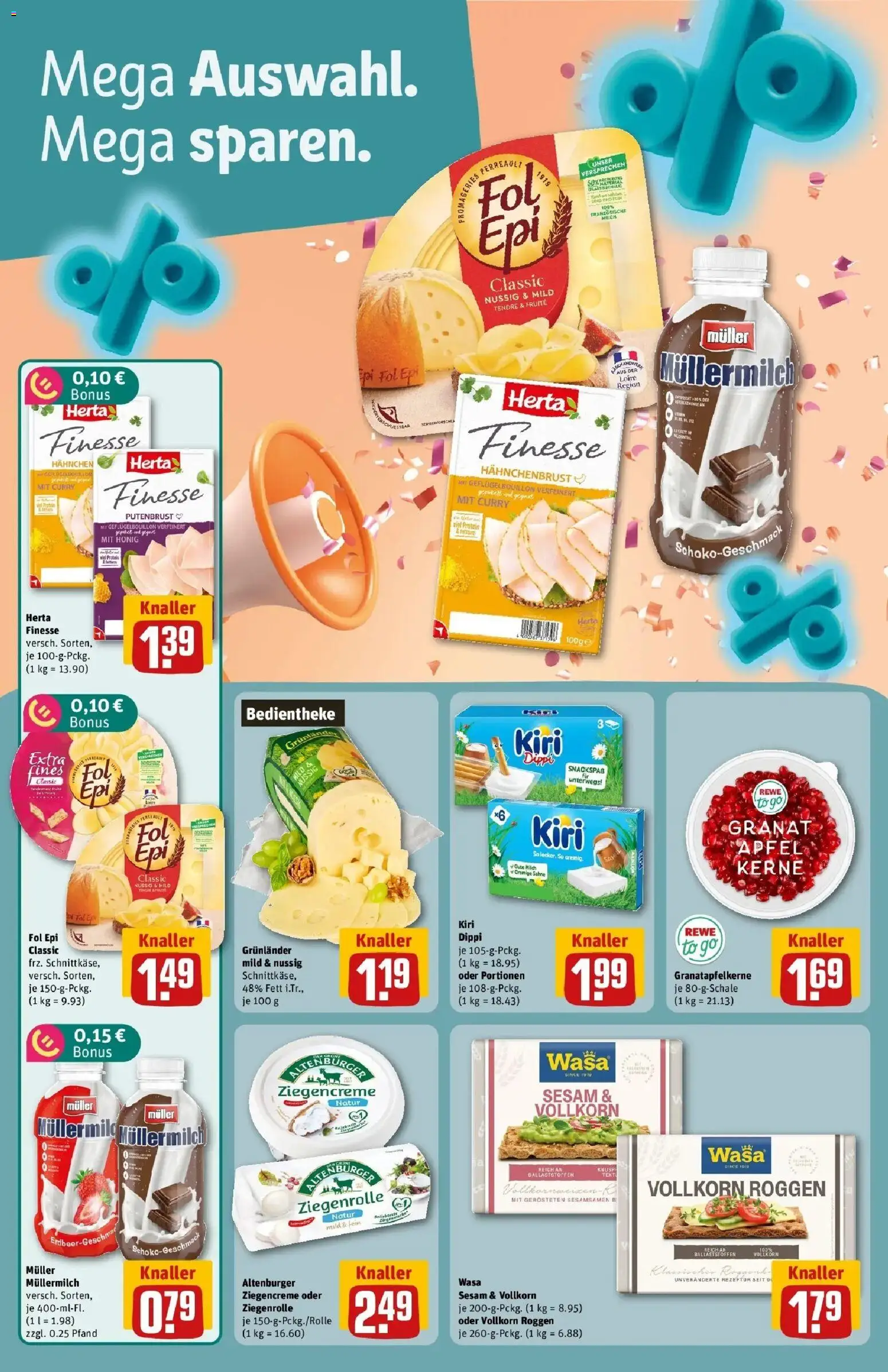 REWE Prospekt ab 21.09.2026 zum Blättern » Angebote | Seite: 6 | Produkte: Hahnchen, Milch, Grunlander, Hahnchenbrust