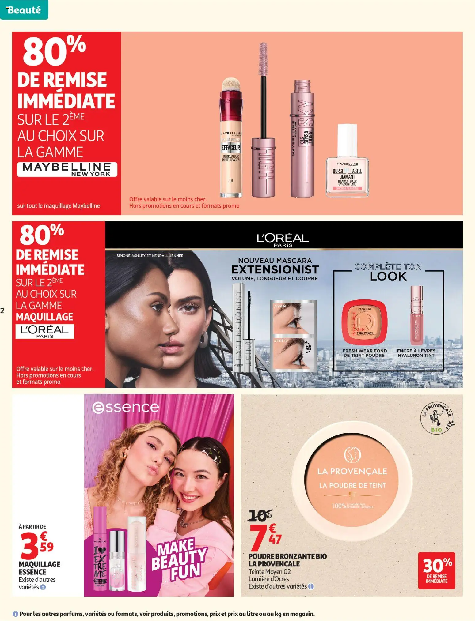 {H1} | Page: 2 | Produits: Base, Maquillage, Poudre bronzante, Mascara