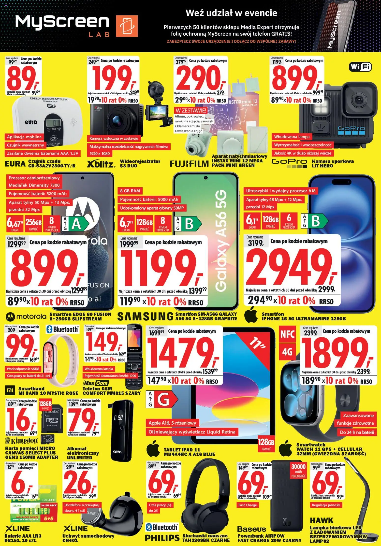 Mediaexpert promocje - Otwarcie po remoncie Szczecin od 09.04.2026 | Strona: 4 | Produkty: Karta, Karta pamięci, Adapter, Smartband
