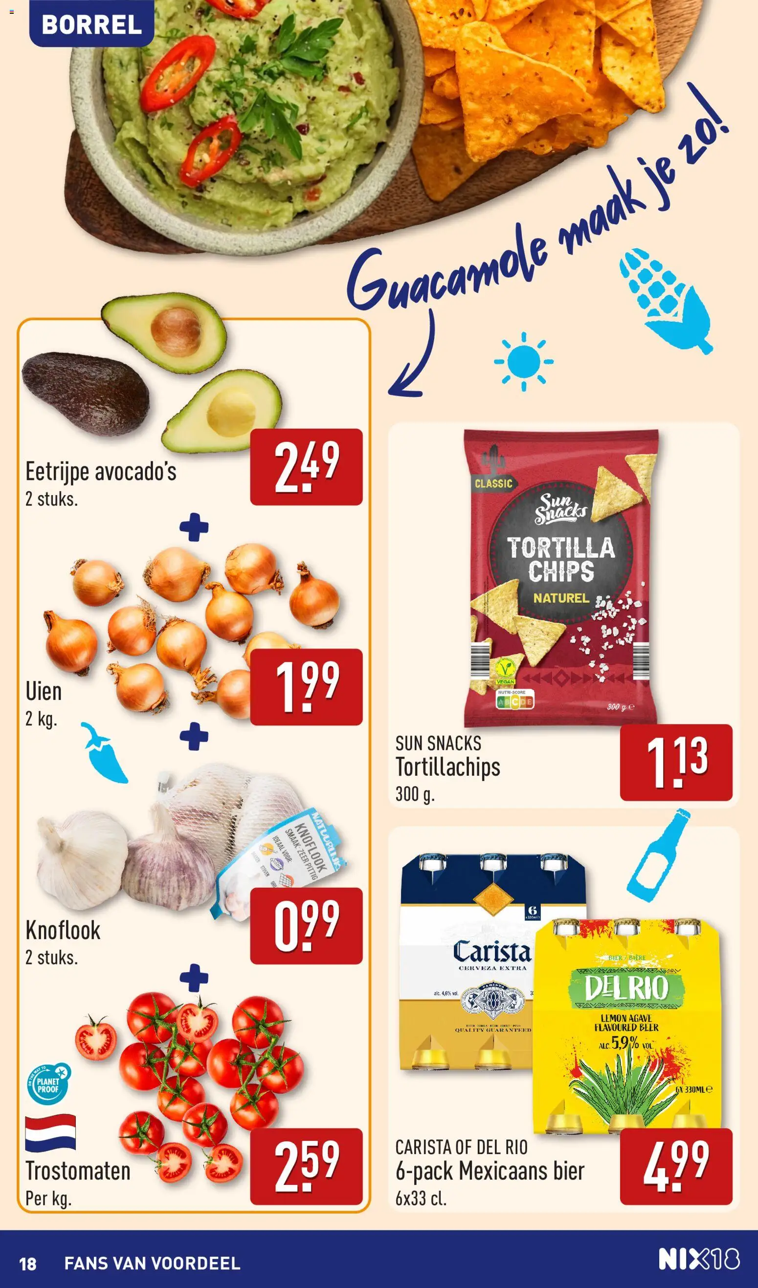 {H1} | Pagina: 18 | Producten: Snacks, Tortillachips, Tortilla, Fehérje