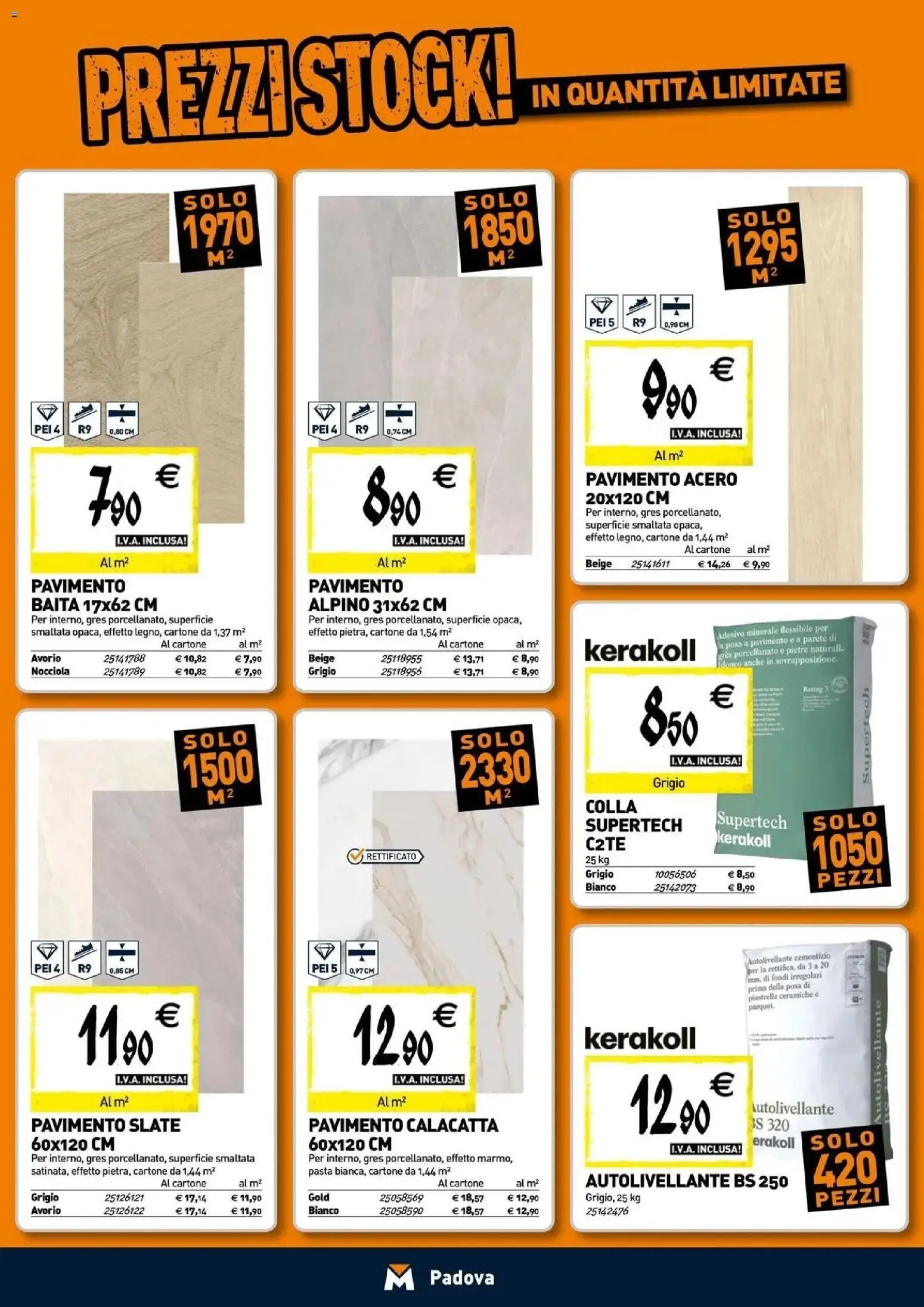 Nuovo TECNOMAT catalogo Padova dal 07/10/2026 > offerte anteprima 🛍️ | Pagina: 14 | Prodotti: Pavimento, Pasta, Piastrelle, Colla