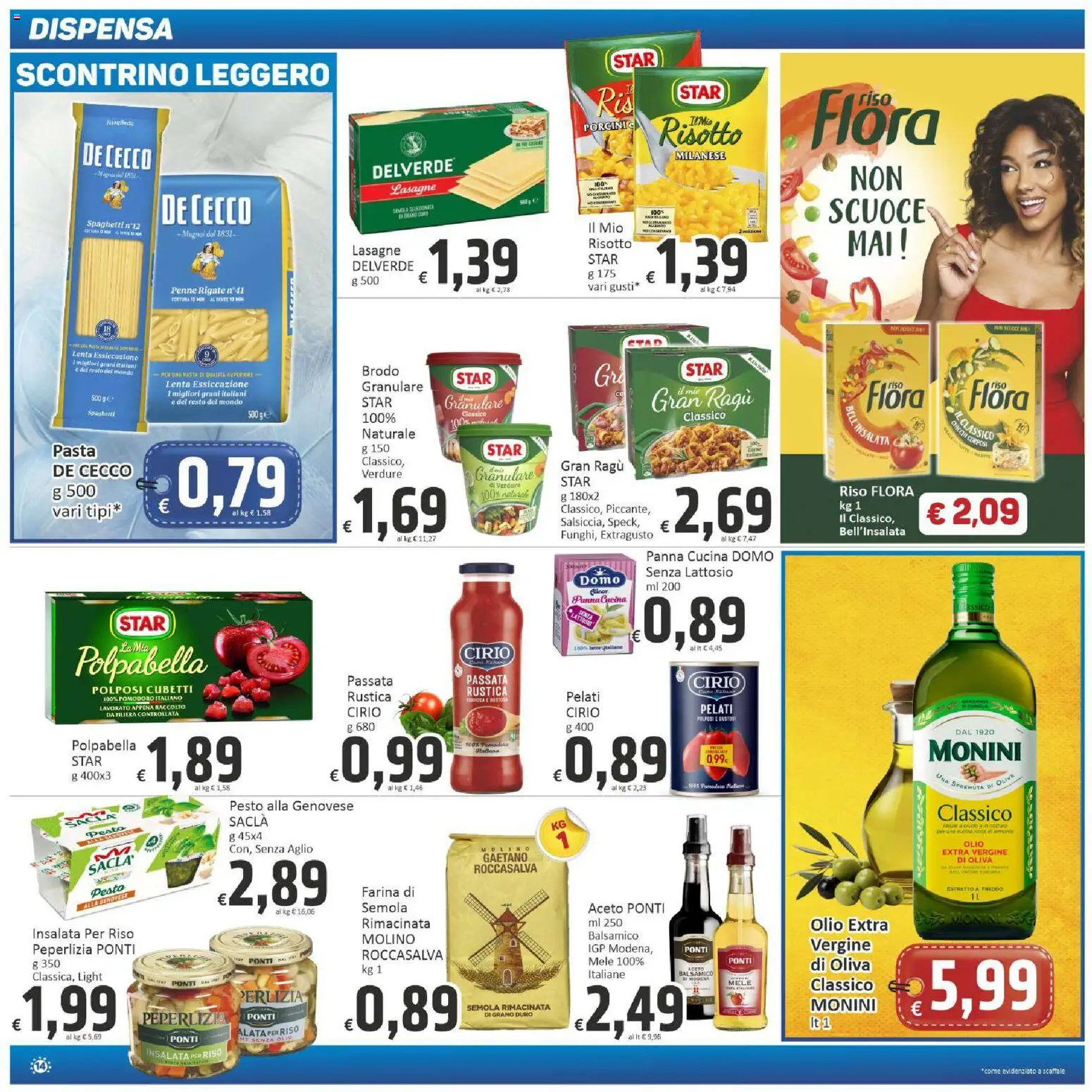 Volantino Paghi Poco del 29.05.2026 | Pagina: 14 | Prodotti: Mele, Riso, Panna, Farina