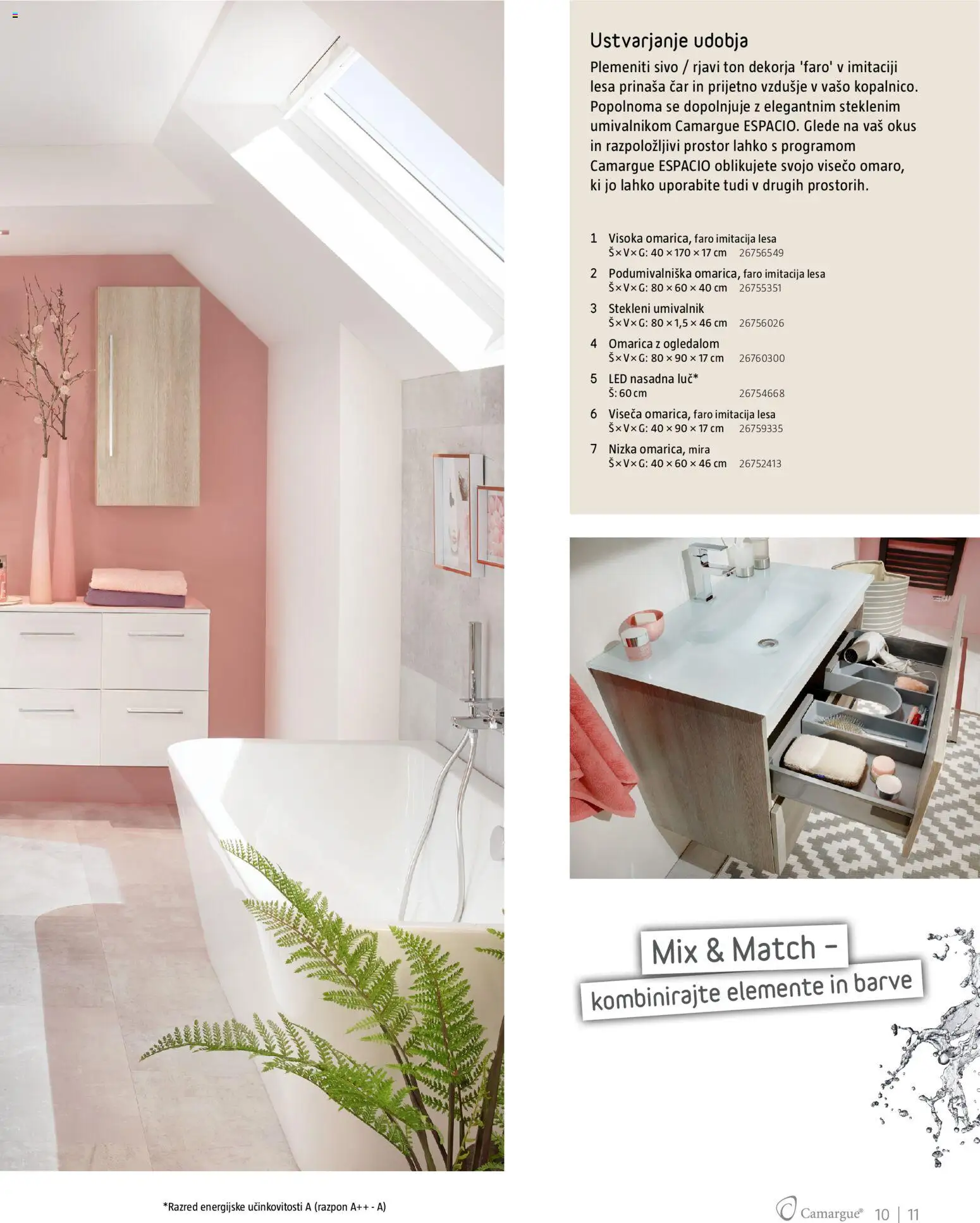 Novi Bauhaus katalog ponudbe – veljaven od 28.09.2026 | Stran: 11 | Izdelki: Umivalnik, Omarica