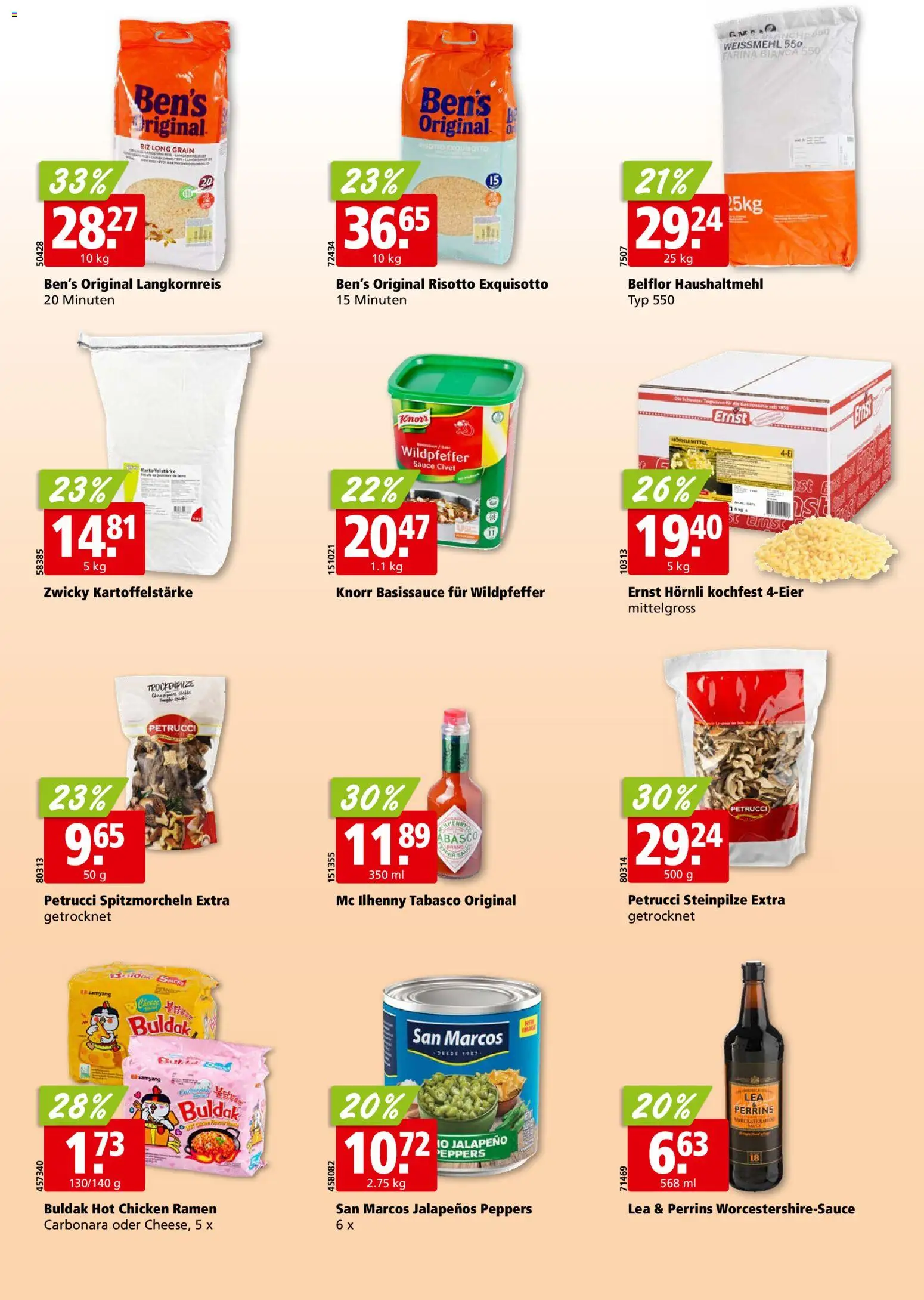 Aligro aktionen Chavannes, Matran, Genf, Sitten – gültig ab 17.08.2026 | Seite: 22 | Produkte: Kartoffelstärke, Teigwaren
